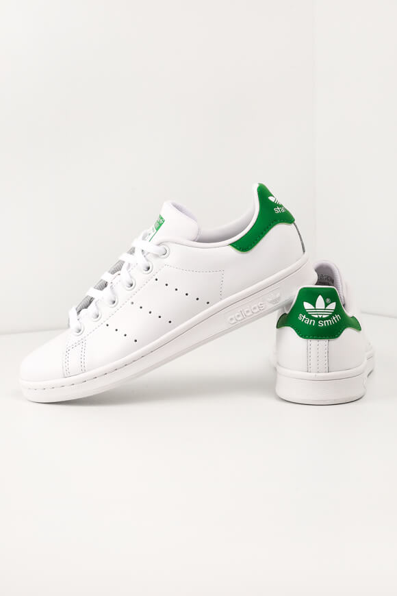 Adidas Originals Stan Smith Sneaker | Weiss + Grün | unisex  | EU41 1/3 von Adidas Originals