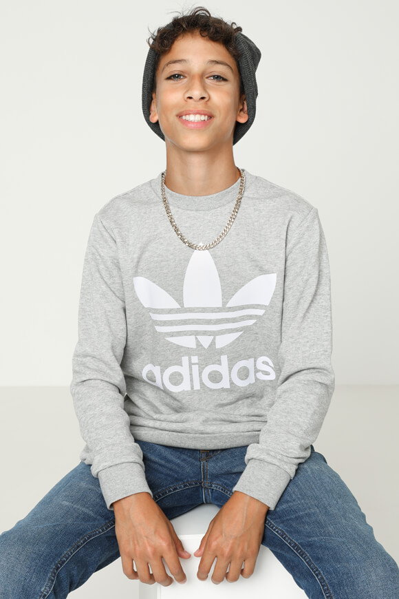 Adidas Originals Sweatshirt | Grau meliert | Jungen  | 176 von Adidas Originals