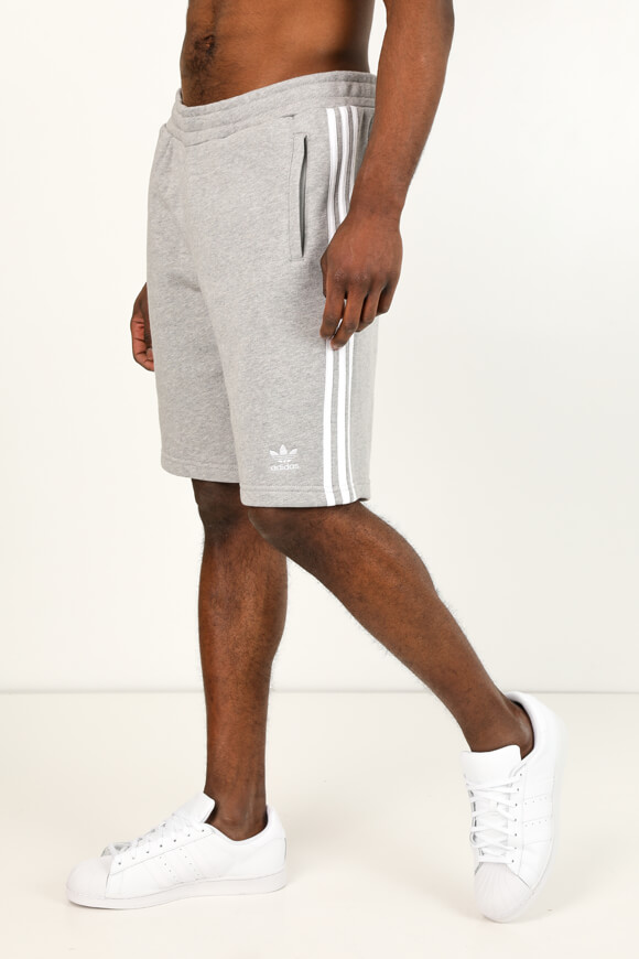 Adidas Originals 3-Stripes Sweatshorts | Medium Grey Heather | Herren  | M von Adidas Originals