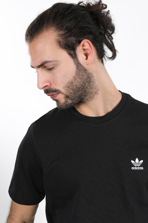 Adidas Originals Trefoil Essentials T-Shirt | Black | Herren  | L von Adidas Originals