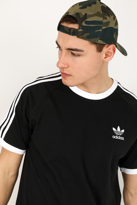 Adidas Originals Adicolor Classics 3-Stripes T-Shirt | Black | Herren  | L von Adidas Originals