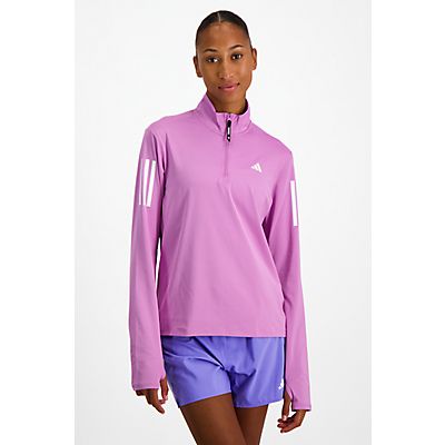 Own the Run Half-Zip Damen Longsleeve von adidas Performance