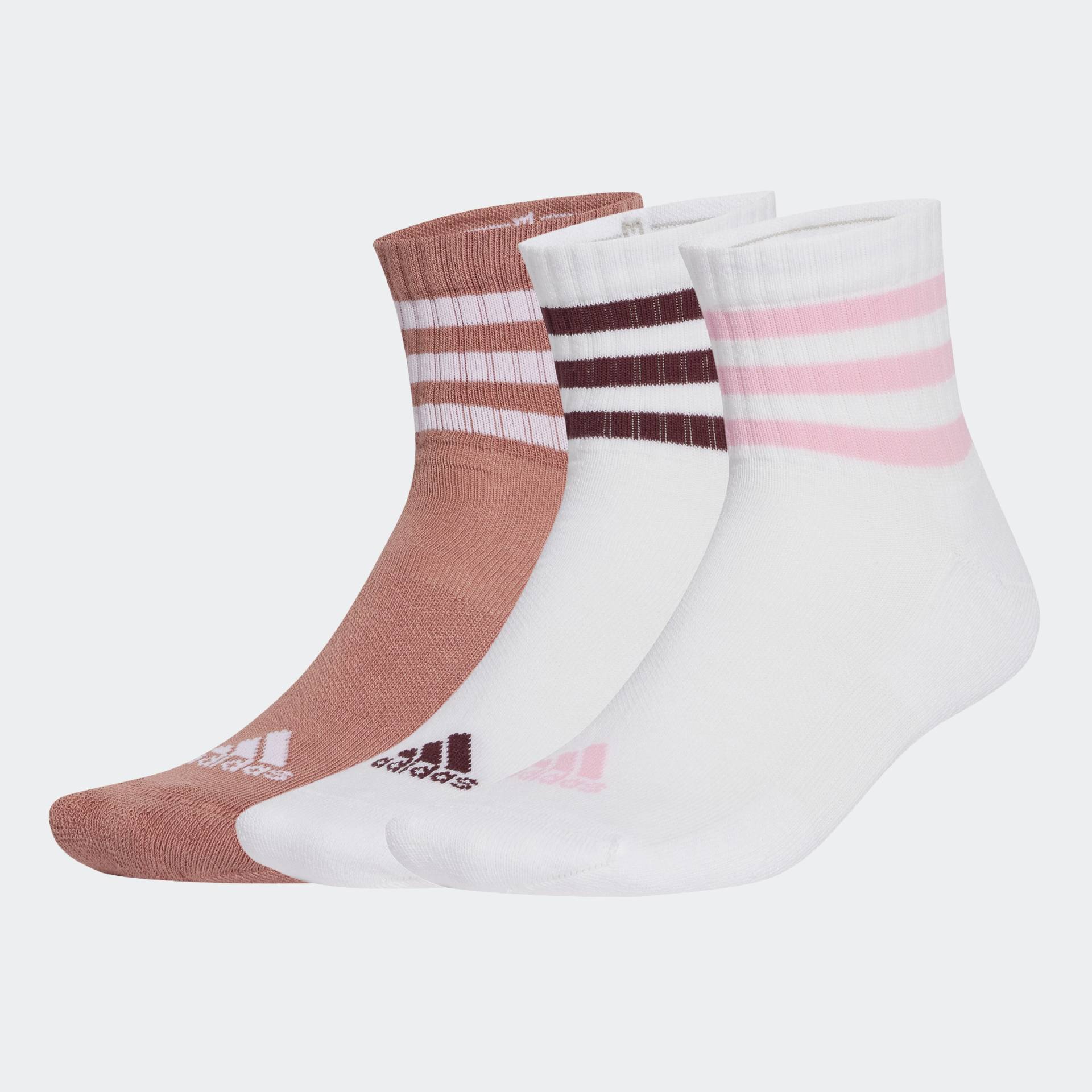 adidas Performance Funktionssocken »3STREIFEN CUSHIONED SPORTSWEAR MIDCUT SOCKEN, 3 PAAR«, (3 Paar) von adidas Performance