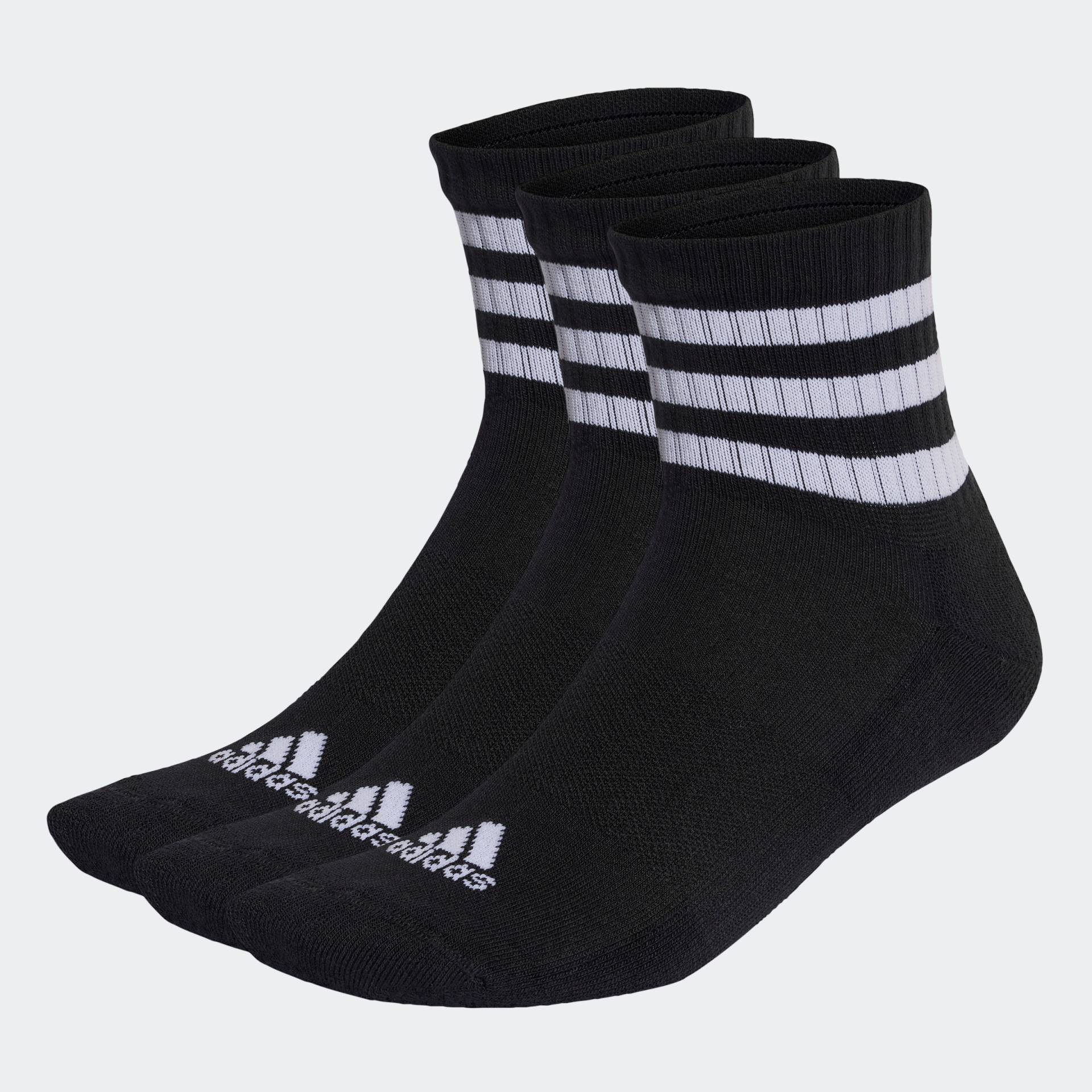 adidas Performance Funktionssocken »3STREIFEN CUSHIONED SPORTSWEAR MIDCUT SOCKEN, 3 PAAR«, (3 Paar) von adidas Performance