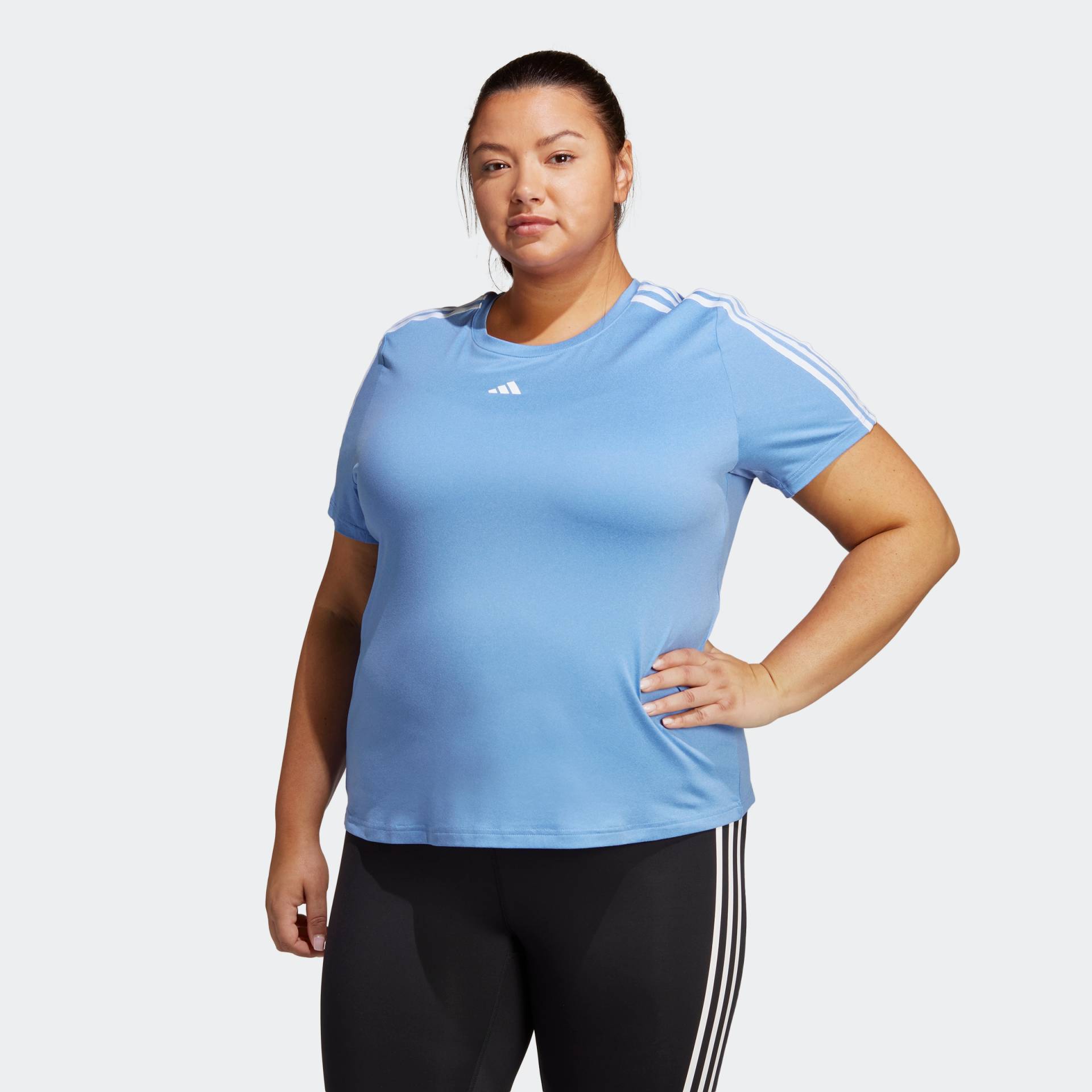 adidas Performance T-Shirt »AEROREADY TRAIN ESSENTIALS 3-STREIFEN – GROSSE GRÖSSEN« von adidas Performance