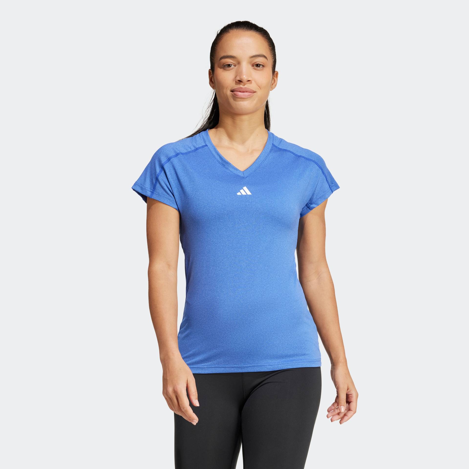 adidas Performance T-Shirt »AEROREADY TRAIN ESSENTIALS MINIMAL BRANDING V-NECK« von adidas Performance