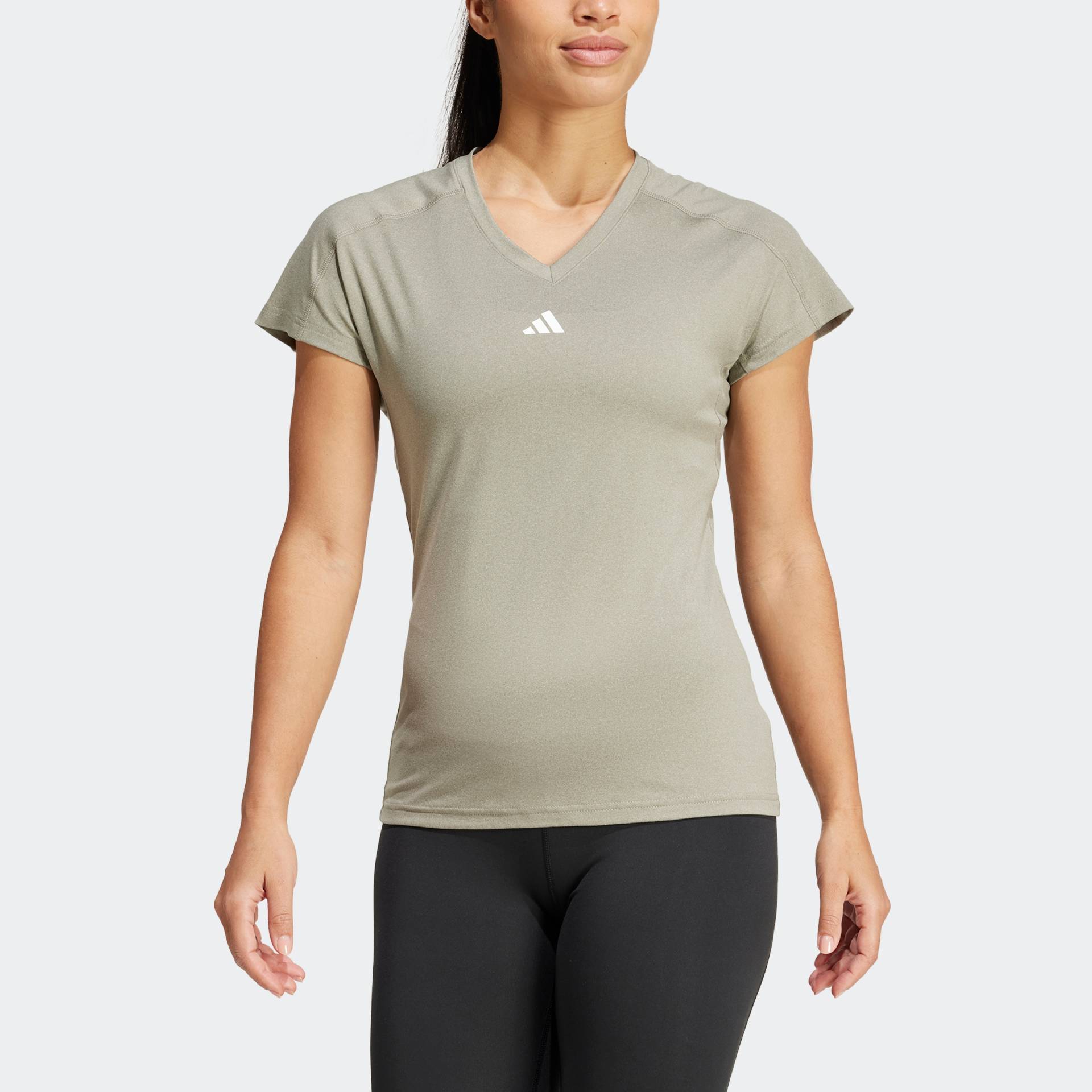 adidas Performance T-Shirt »AEROREADY TRAIN ESSENTIALS MINIMAL BRANDING V-NECK« von adidas Performance