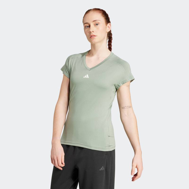 adidas Performance T-Shirt »TR-ES MIN T«, Trainingsshirt, feuchtigkeitsabsorbierend mit V Ausschnitt von adidas Performance
