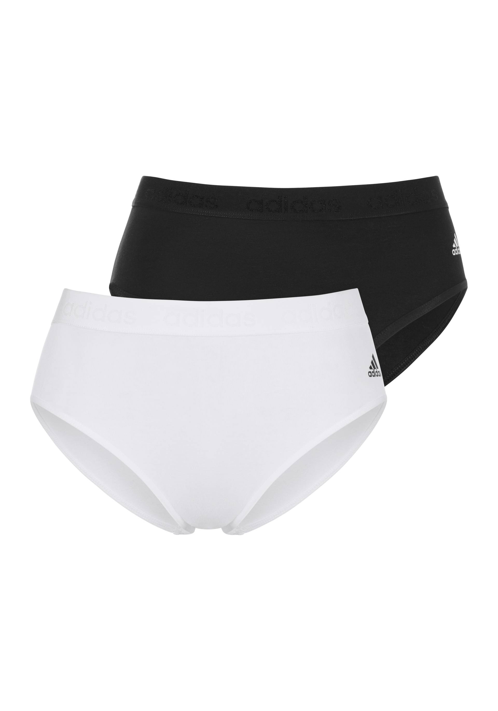 adidas Sportswear Bikinislip »"Smart Cotton"«, (2er-Pack), mit verbesserter Atmungsaktivität von adidas Sportswear