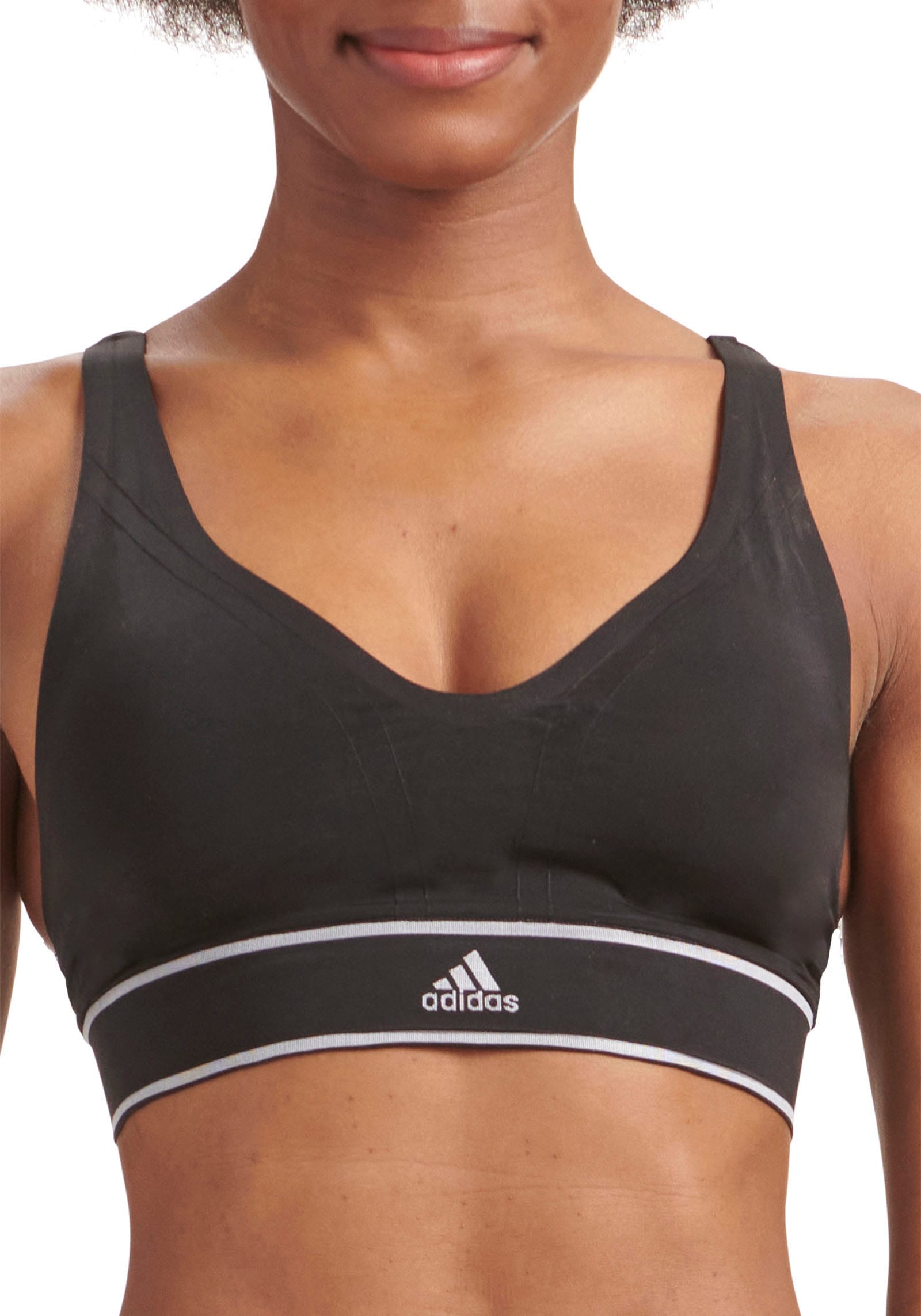 adidas Sportswear Sport-BH, mit breitem Logo-Unterbrustband von adidas Sportswear