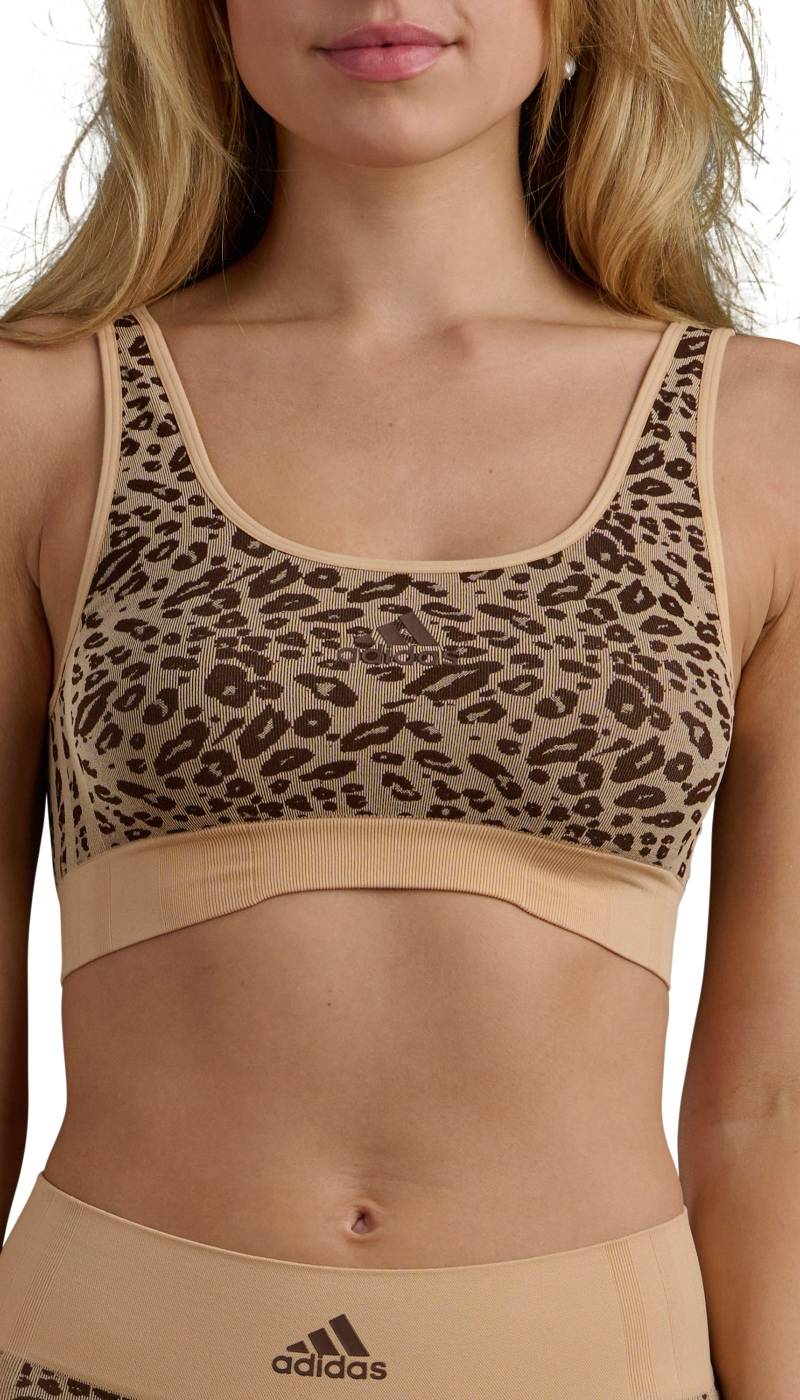 adidas Sportswear Bustier »"Real Cool Cotton"«, mit herausnehmbaren Pads und Animal-Design von adidas Sportswear