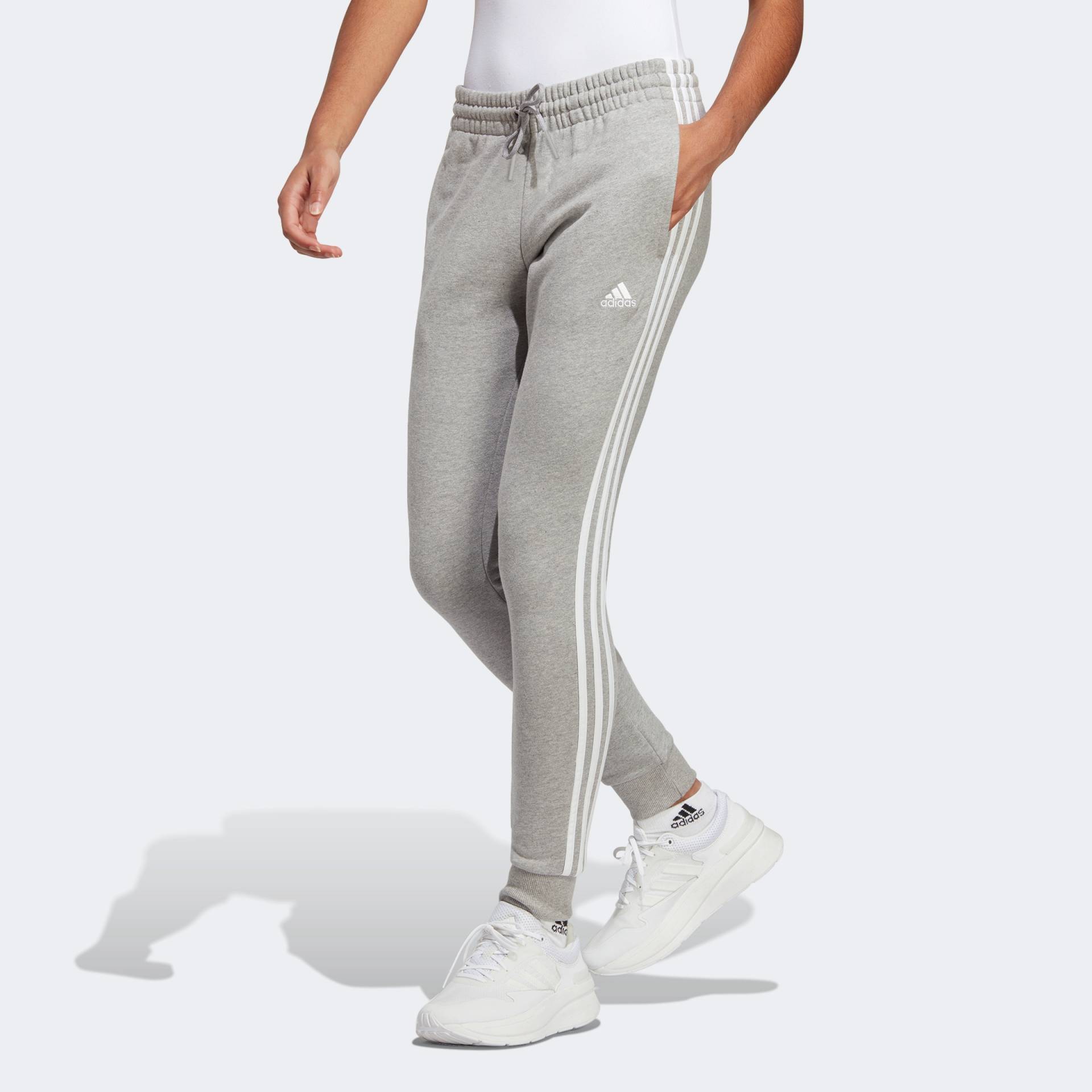 adidas Sportswear Sporthose »ESSENTIALS 3STREIFEN FRENCH TERRY CUFFED HOSE«, (1 tlg.) von adidas Sportswear