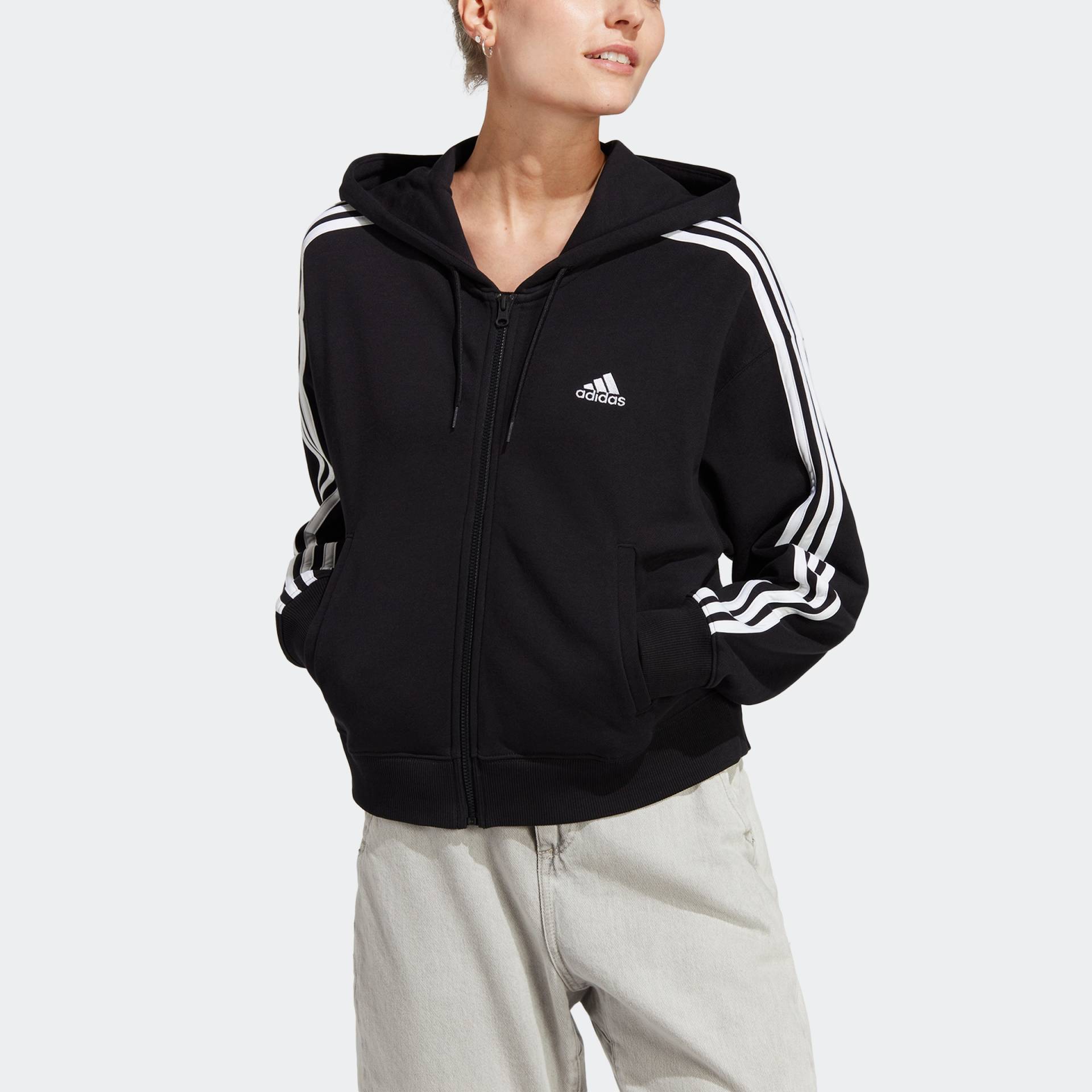 adidas Sportswear Kapuzensweatjacke »ESSENTIALS 3STREIFEN FRENCH TERRY BOMBER KAPUZENJACKE« von adidas Sportswear