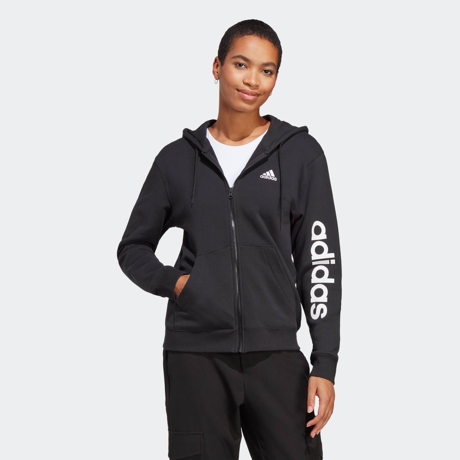 adidas Sportswear Kapuzensweatjacke »ESSENTIALS LINEAR FRENCH TERRY KAPUZENJACKE« von adidas Sportswear