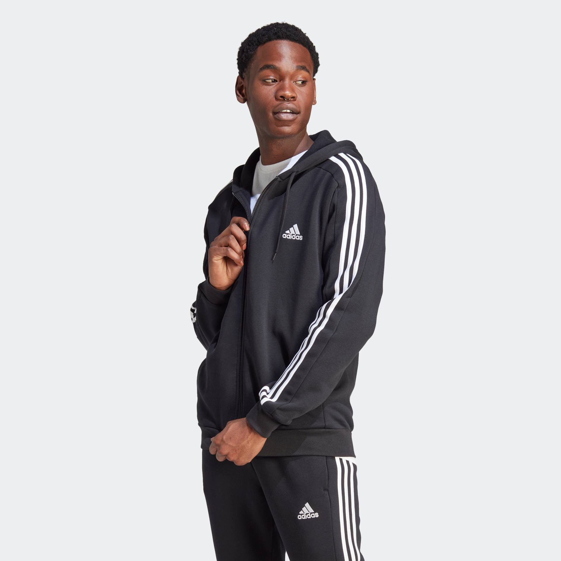 adidas Sportswear Kapuzensweatjacke »ESSENTIALS 3STREIFEN KAPUZENJACKE« von adidas Sportswear