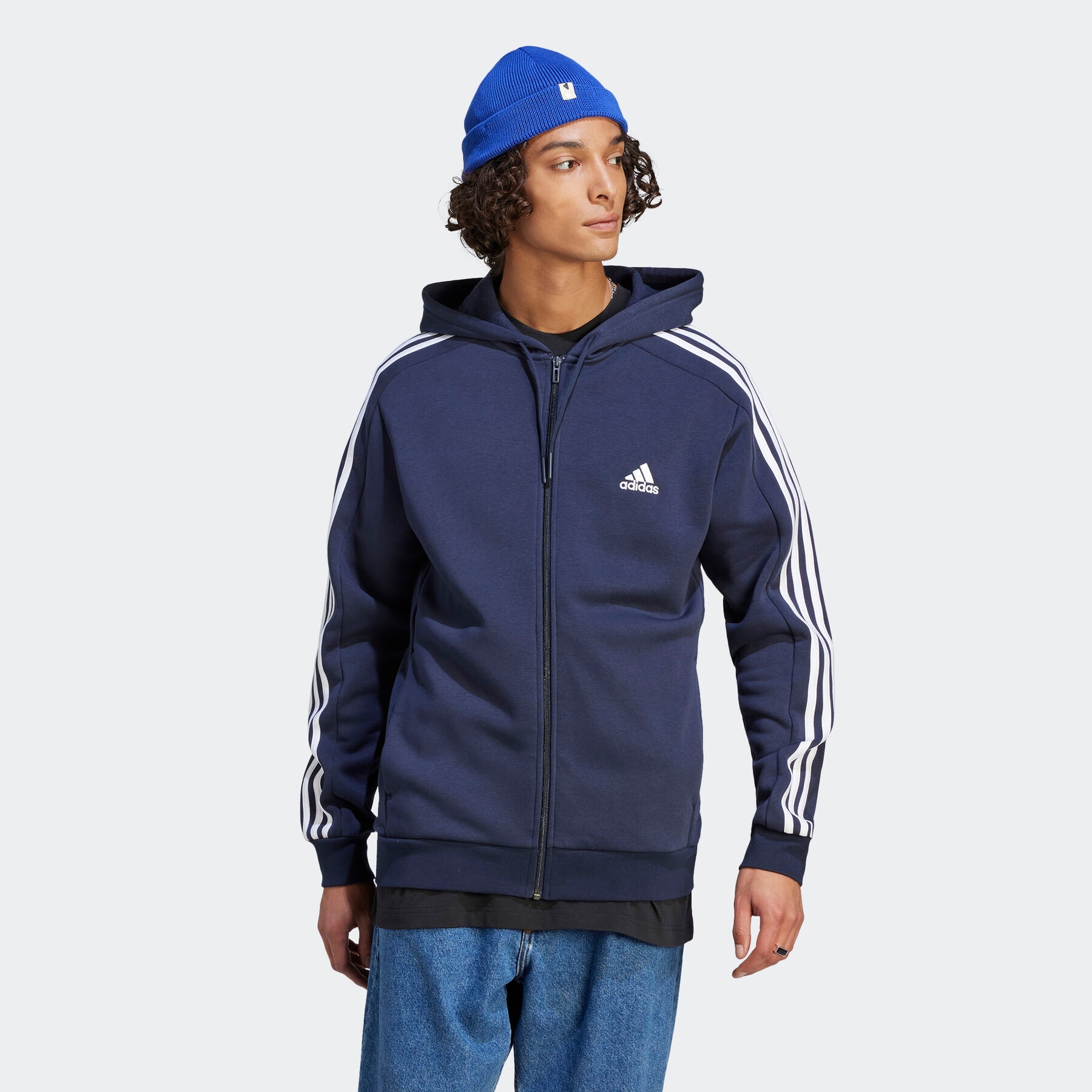 adidas Sportswear Kapuzensweatjacke »ESSENTIALS 3STREIFEN KAPUZENJACKE« von adidas Sportswear