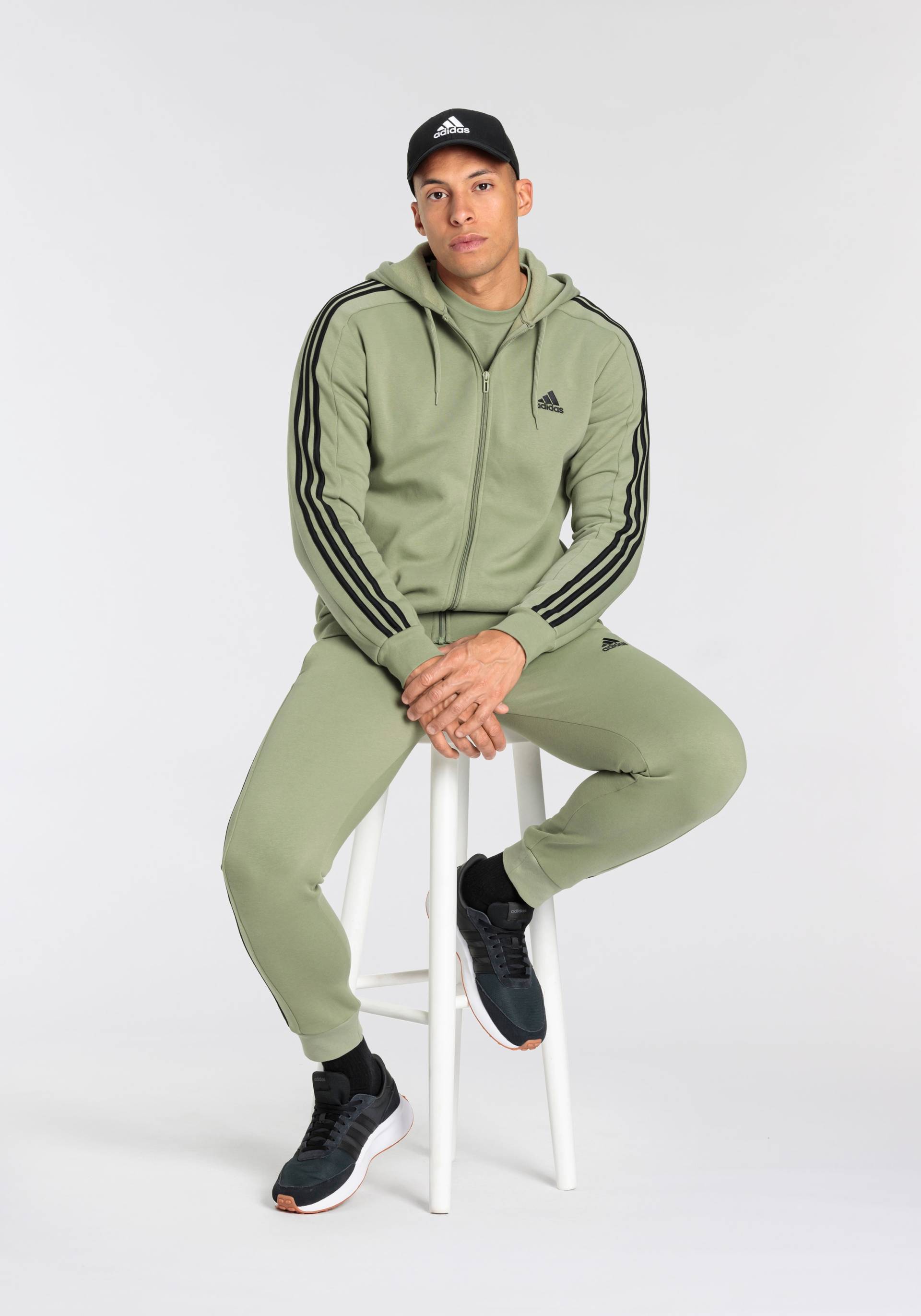 adidas Sportswear Kapuzensweatjacke »ESSENTIALS 3STREIFEN KAPUZENJACKE« von adidas Sportswear