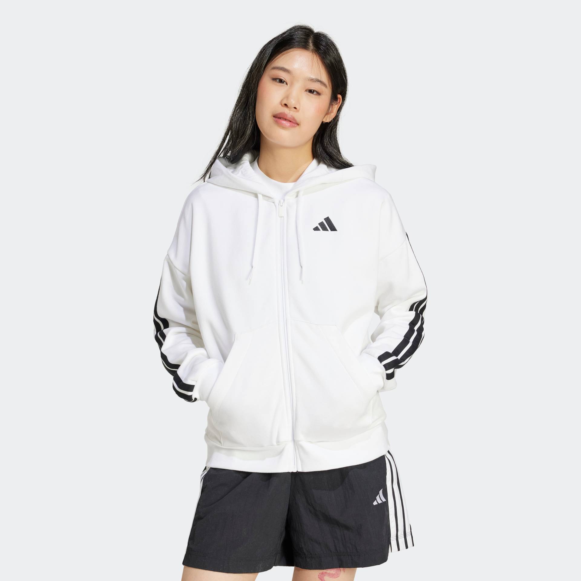 adidas Sportswear Kapuzensweatshirt »W 3S FL FZ HD« von adidas Sportswear