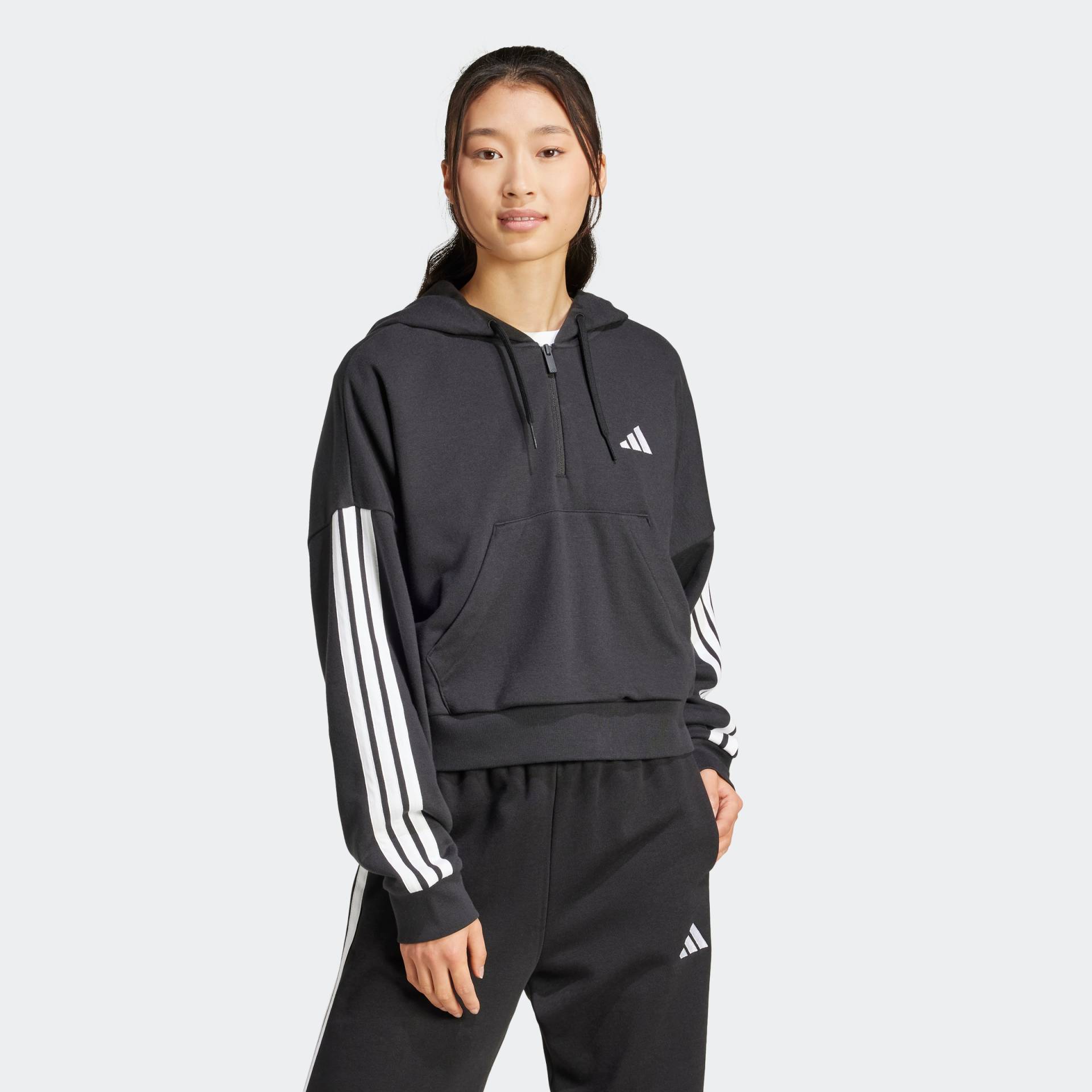 adidas Sportswear Kapuzensweatshirt »W 3S FT QZ HD« von adidas Sportswear