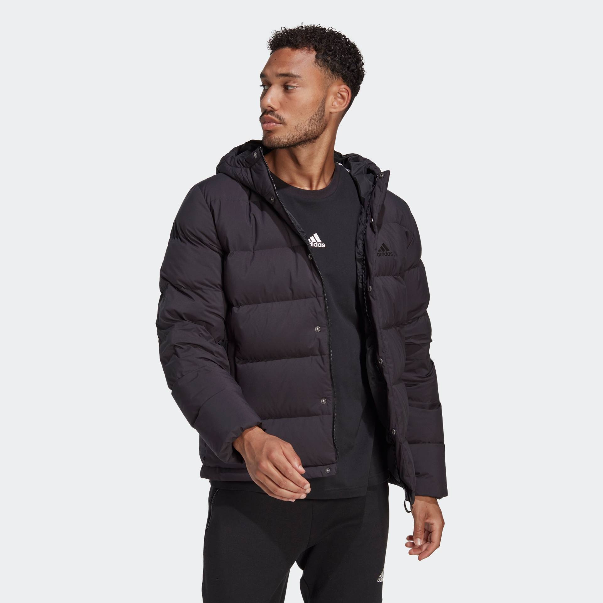 adidas Sportswear Outdoorjacke »HELIONIC HOODED DAUNENJACKE«, mit Kapuze von adidas Sportswear