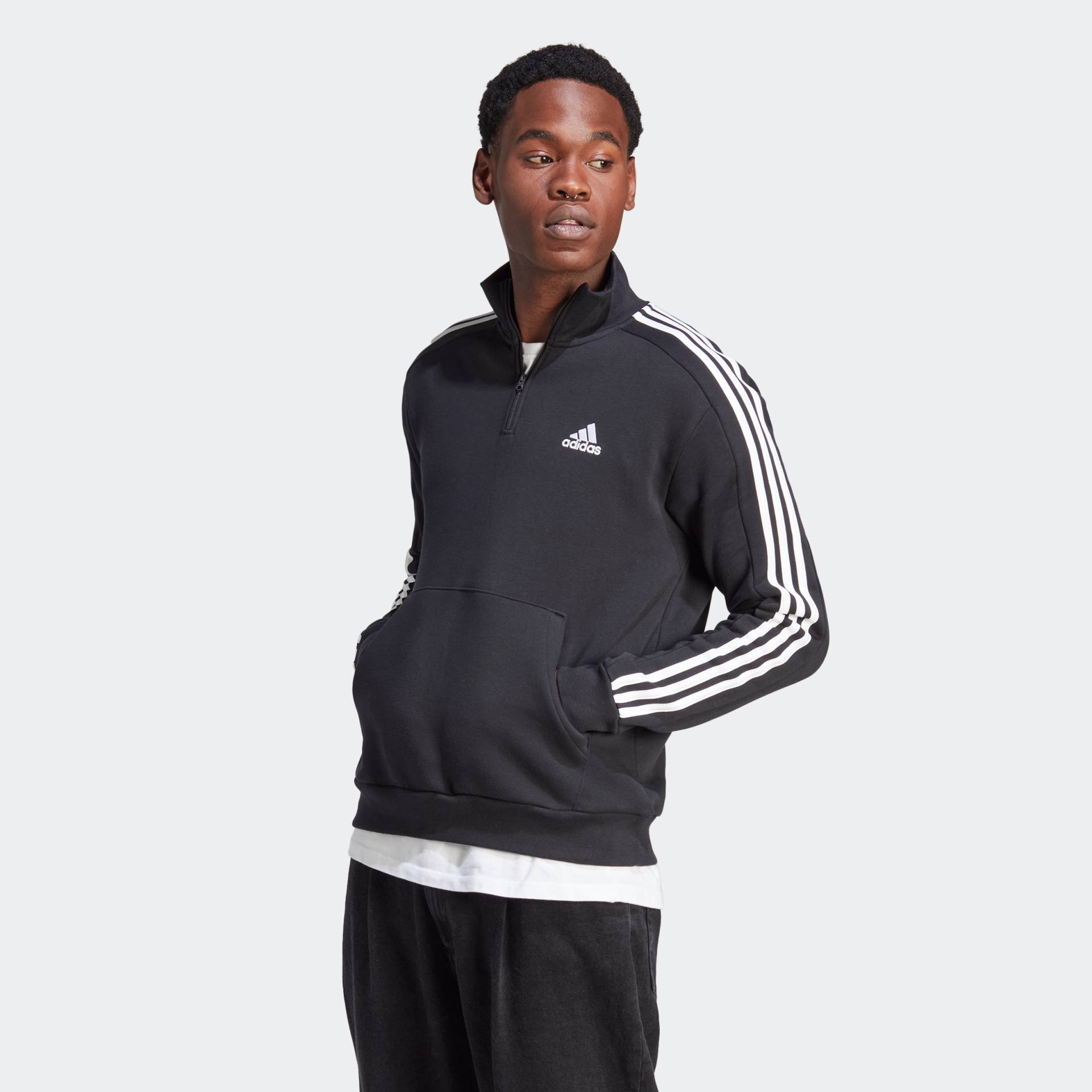 adidas Sportswear Rollkragenpullover »ESSENTIALS 3STREIFEN 1/4ZIP« von adidas Sportswear