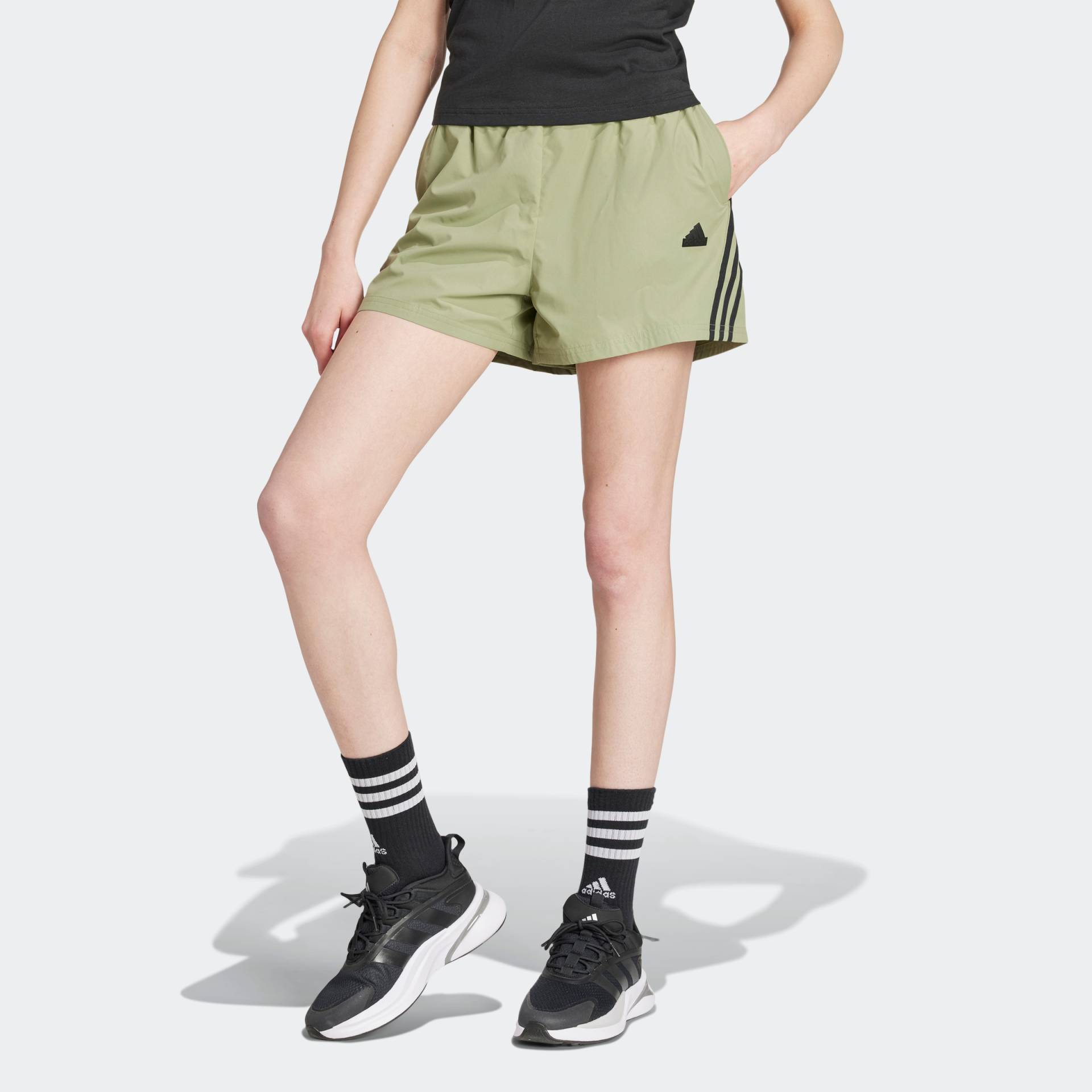 adidas Sportswear Shorts »W FI 3S WVN SHO«, (1 tlg.) von adidas Sportswear