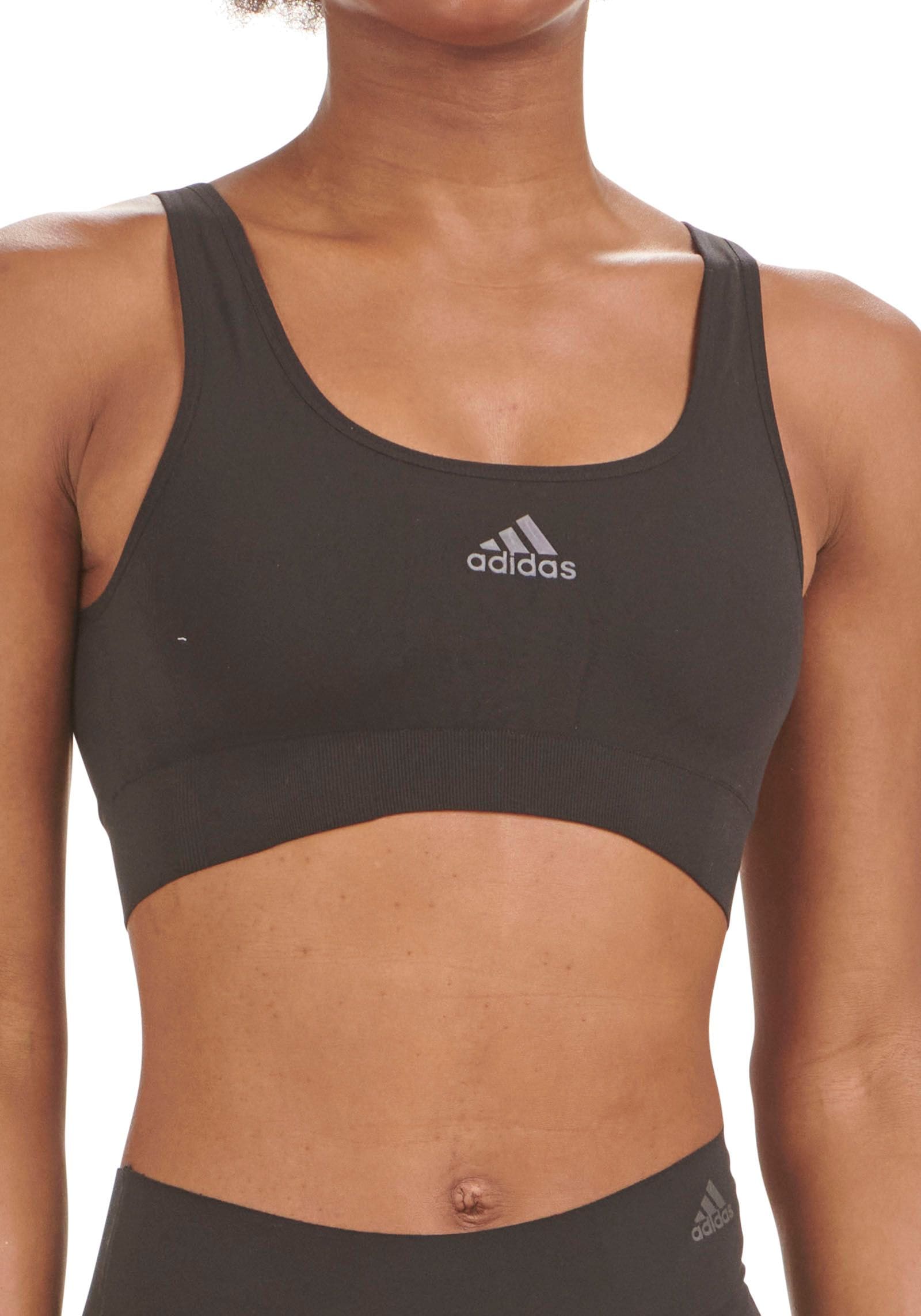 adidas Sportswear Bustier »"Sport Active Seamless Micro Stretch"«, zusätzliche Stretch Eigenschaft behält Stoff an Ort und Stelle von adidas Sportswear