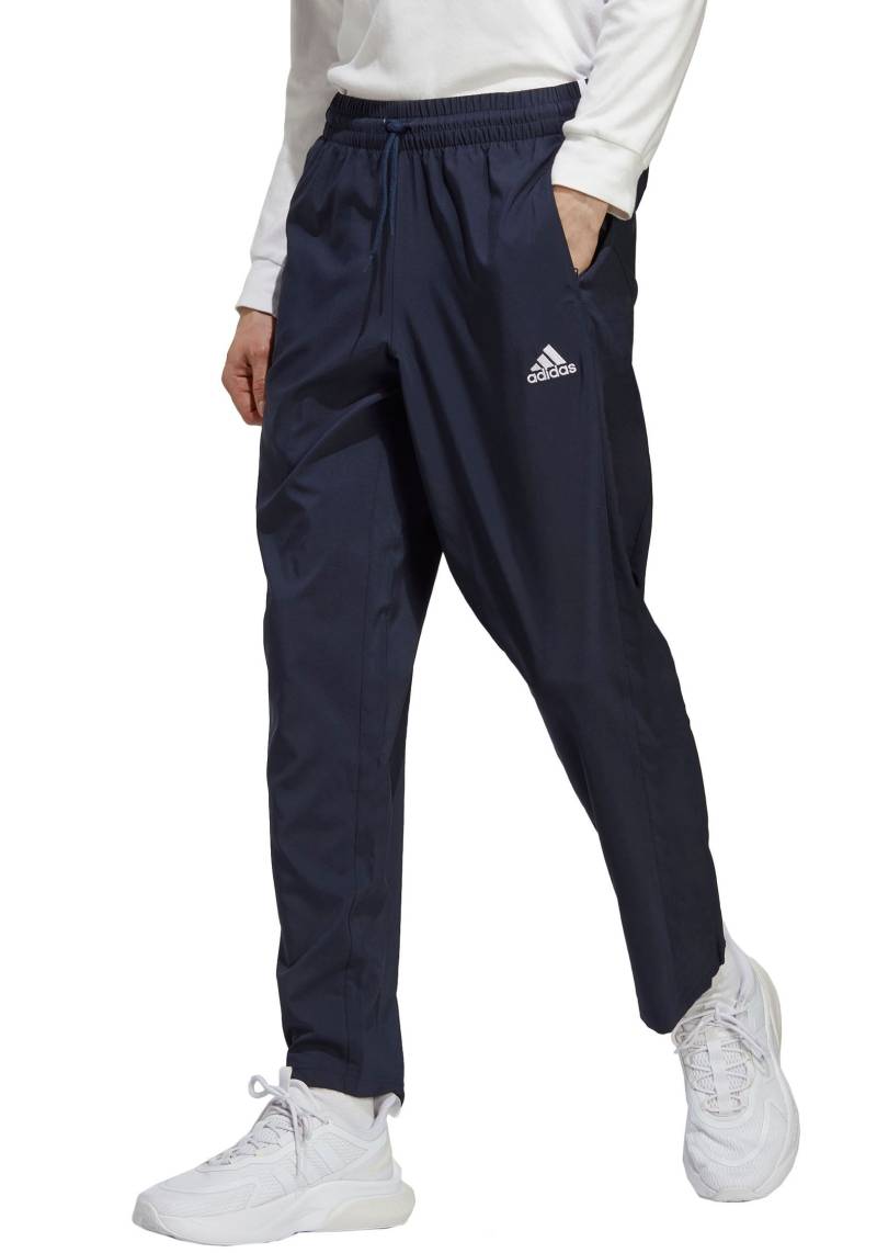 adidas Sportswear Sporthose »AEROREADY ESSENTIALS STANFORD OPEN HEM EMBROIDERED SMALL LOGO HOSE«, (1 tlg.), leichtes Material, Feuchtigkeitsabsorbierend von adidas Sportswear