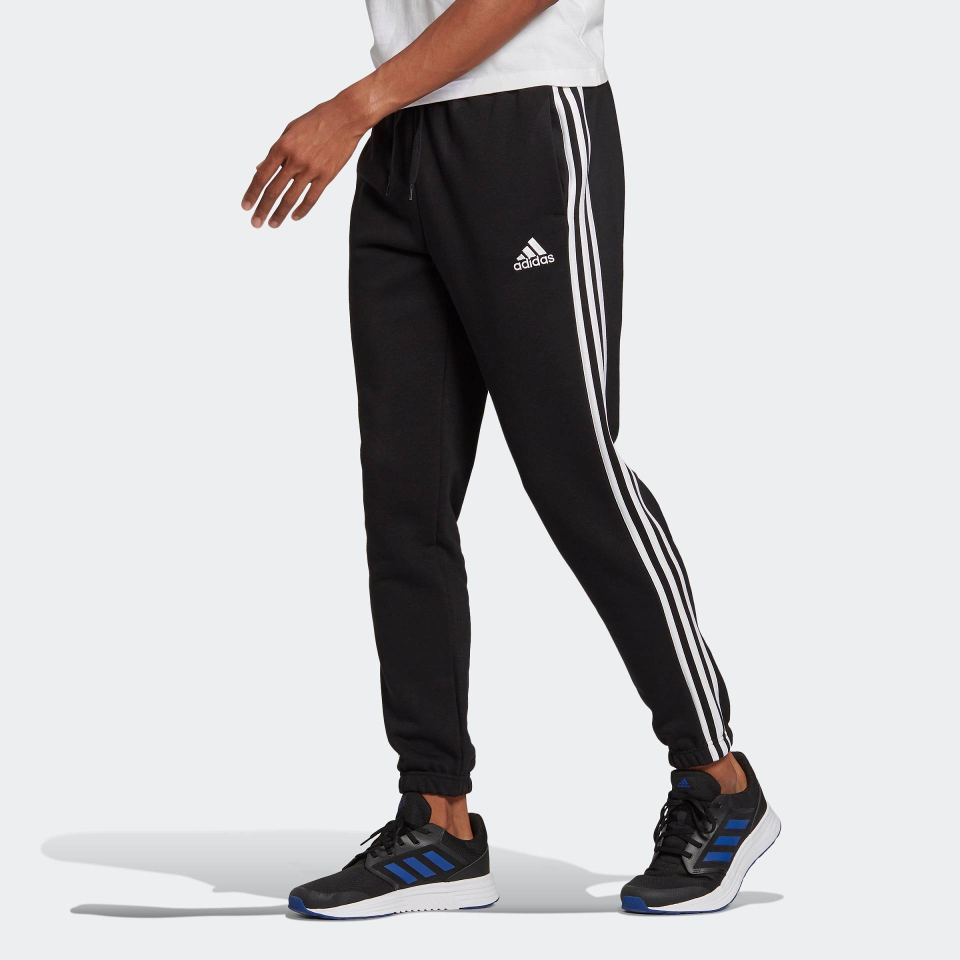 adidas Sportswear Sporthose »ESSENTIALS FLEECE TAPERED ELASTIC CUFF 3STREIFEN HOSE«, (1 tlg.) von adidas Sportswear