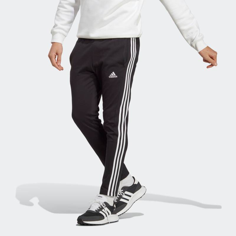 adidas Sportswear Sporthose »ESSENTIALS SINGLE JERSEY TAPERED OPEN HEM 3STREIFEN HOSE«, (1 tlg.) von adidas Sportswear