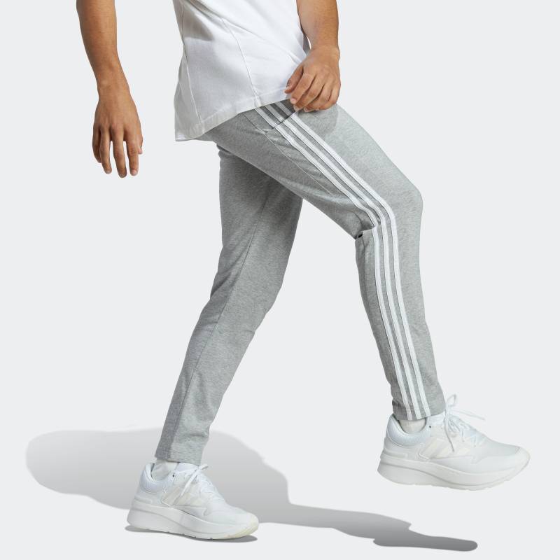 adidas Sportswear Sporthose »ESSENTIALS SINGLE JERSEY TAPERED OPEN HEM 3STREIFEN HOSE«, (1 tlg.) von adidas Sportswear