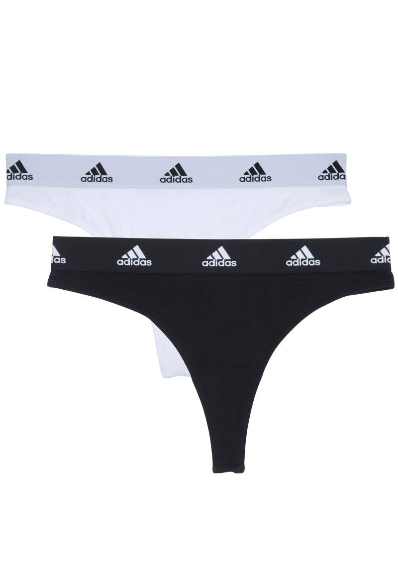 adidas Sportswear Tanga »"Cotton Logo"«, (2er-Pack), mit weichem Tragegefühl von adidas Sportswear