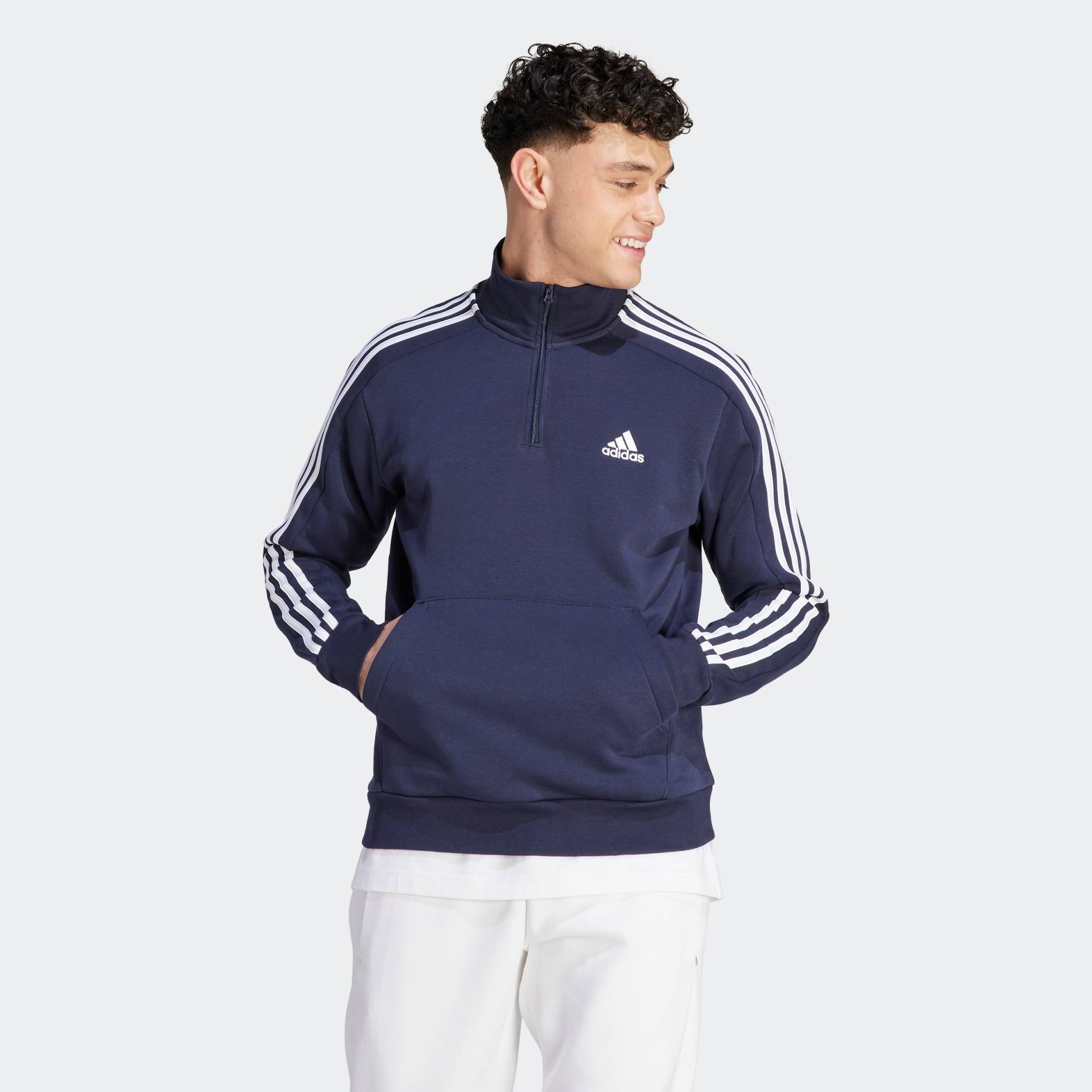 adidas Sportswear Sweatshirt »M 3S FL 1/4 Z« von adidas Sportswear