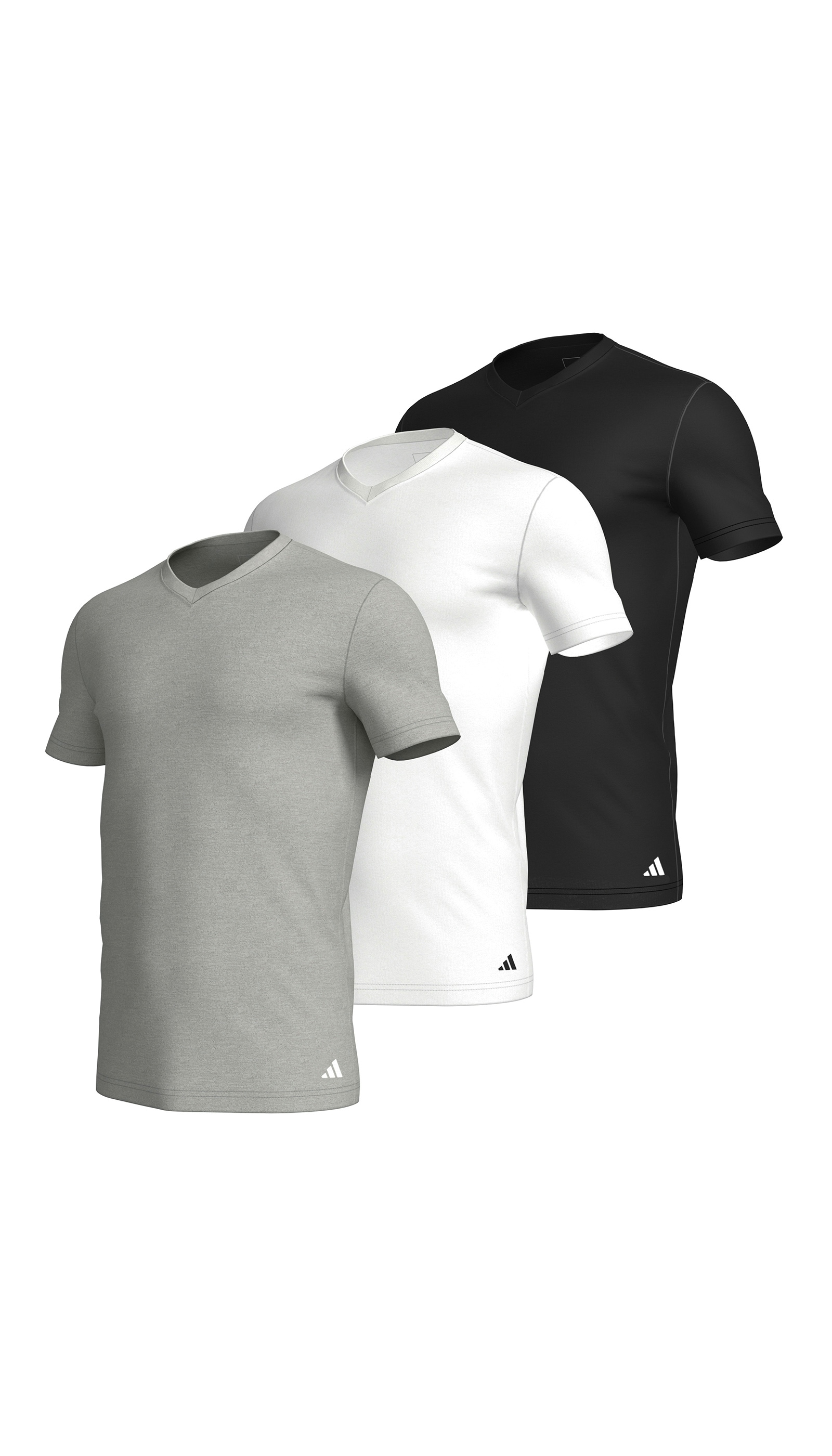 adidas Sportswear T-Shirt »"Active Core Cotton"«, (3er Pack), V-Ausschnitt von adidas Sportswear