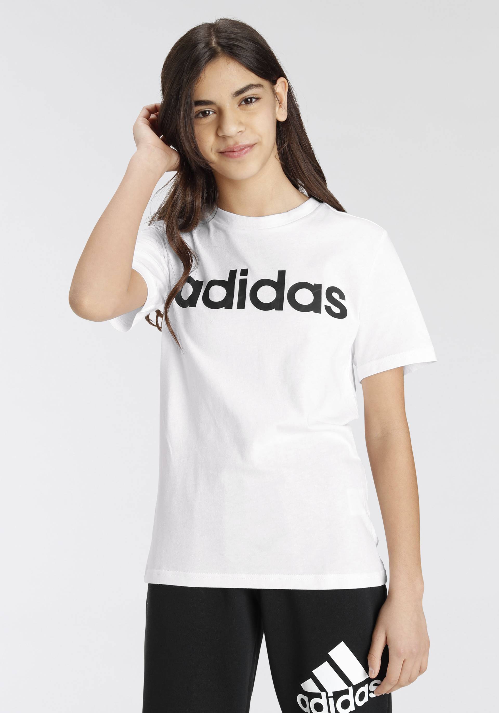 adidas Sportswear T-Shirt »ESSENTIALS LINEAR LOGO COTTON« von adidas Sportswear