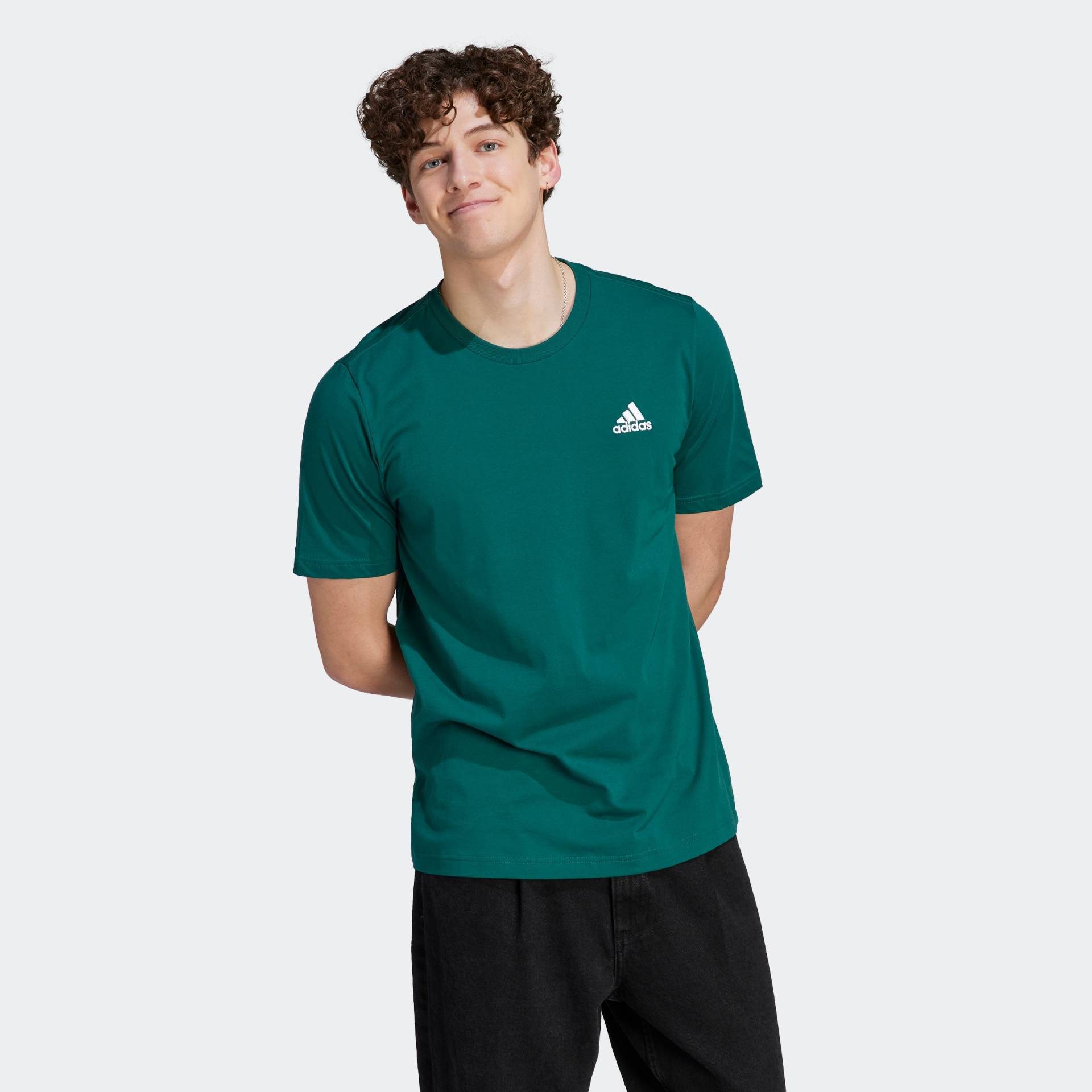 adidas Sportswear T-Shirt »ESSENTIALS SINGLE JERSEY EMBROIDERED SMALL LOGO« von adidas Sportswear