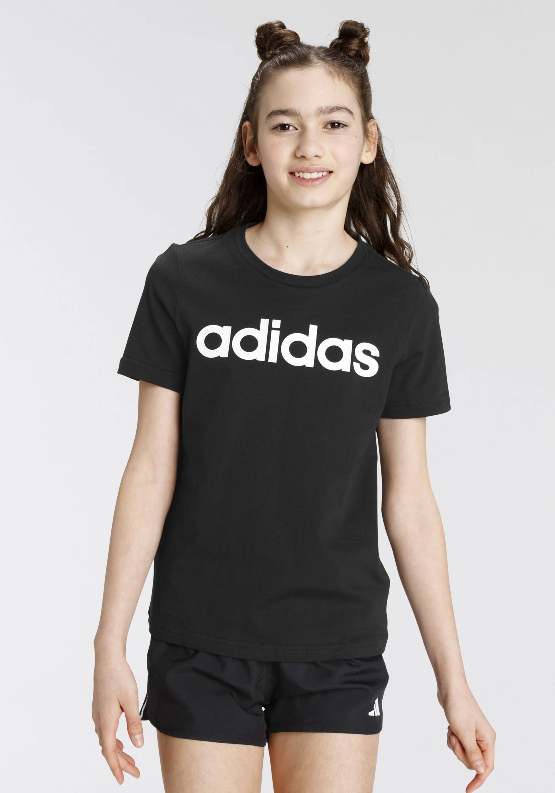 adidas Sportswear T-Shirt »ESSENTIALS LINEAR LOGO COTTON SLIM FIT« von adidas Sportswear