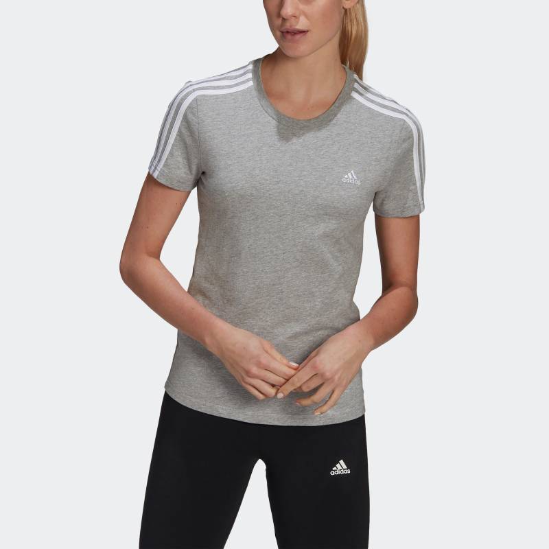 adidas Sportswear T-Shirt »LOUNGEWEAR ESSENTIALS SLIM 3-STREIFEN« von adidas Sportswear