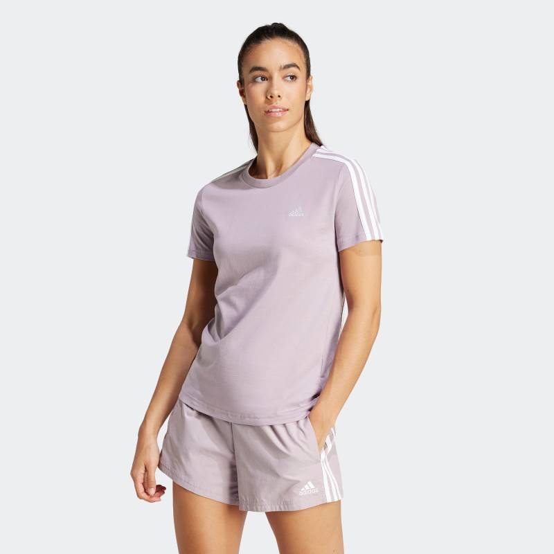 adidas Sportswear T-Shirt »LOUNGEWEAR ESSENTIALS SLIM 3-STREIFEN« von adidas Sportswear