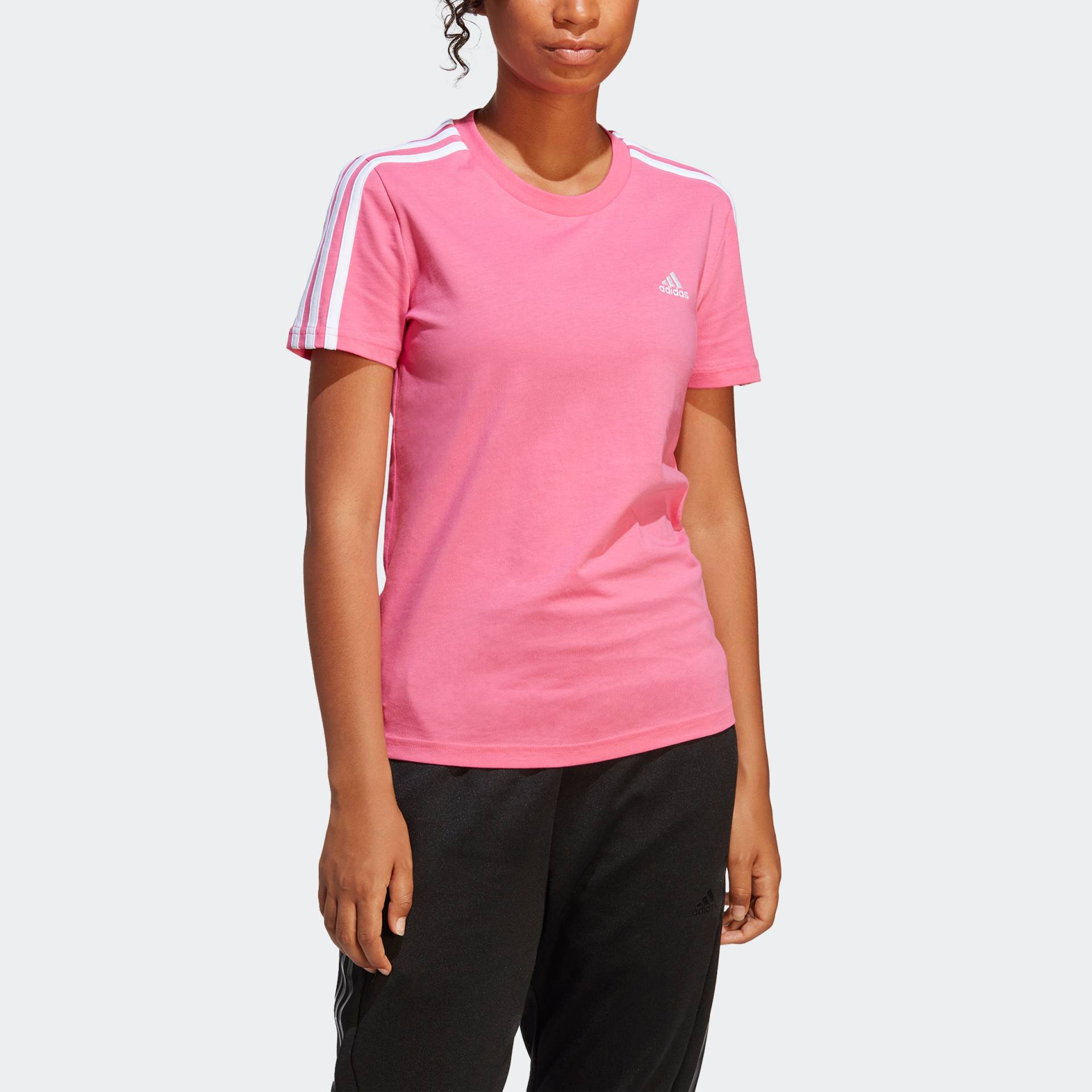 adidas Sportswear T-Shirt »LOUNGEWEAR ESSENTIALS SLIM 3-STREIFEN« von adidas Sportswear