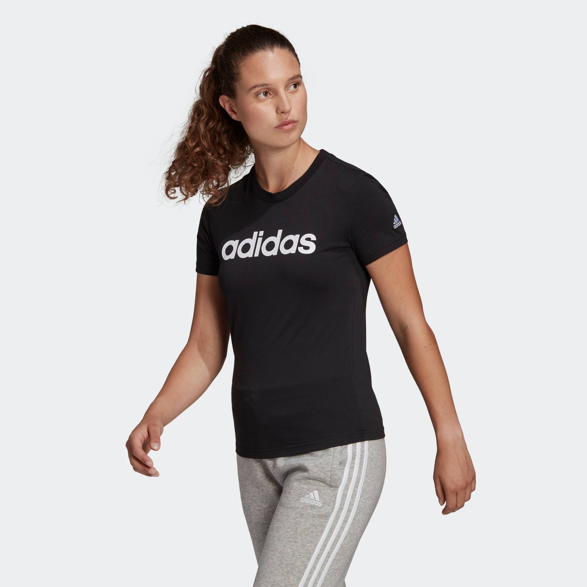 adidas Sportswear T-Shirt »LOUNGEWEAR ESSENTIALS SLIM LOGO« von adidas Sportswear