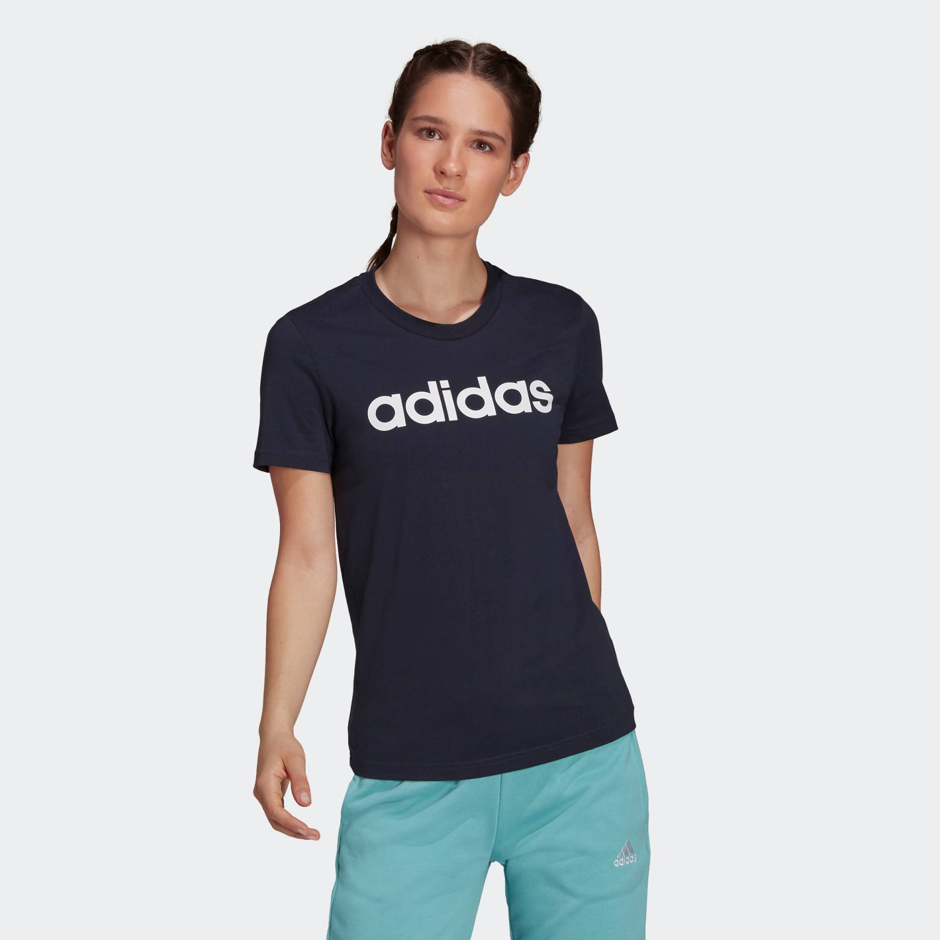 adidas Sportswear T-Shirt »LOUNGEWEAR ESSENTIALS SLIM LOGO« von adidas Sportswear