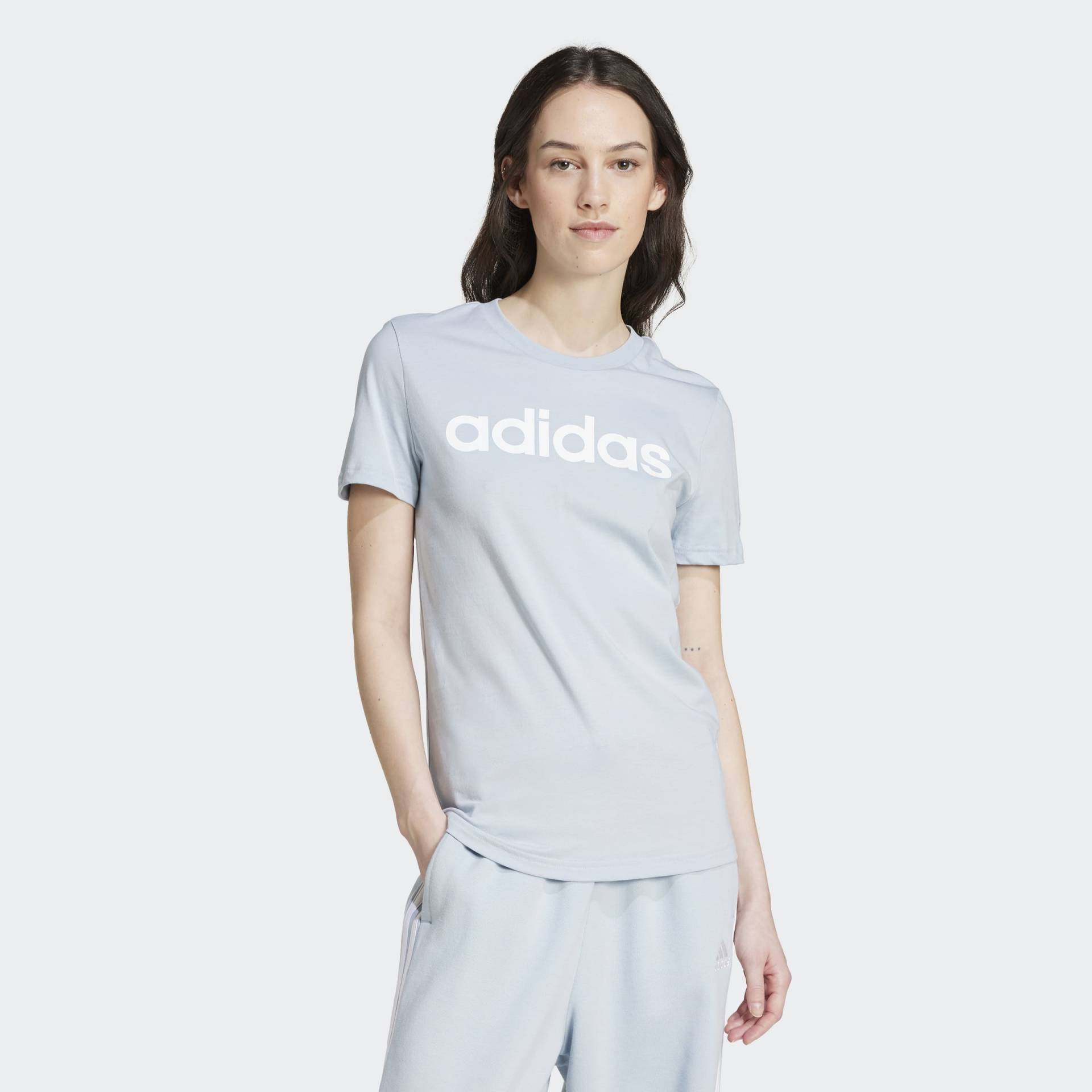 adidas Sportswear T-Shirt »LOUNGEWEAR ESSENTIALS SLIM LOGO« von adidas Sportswear