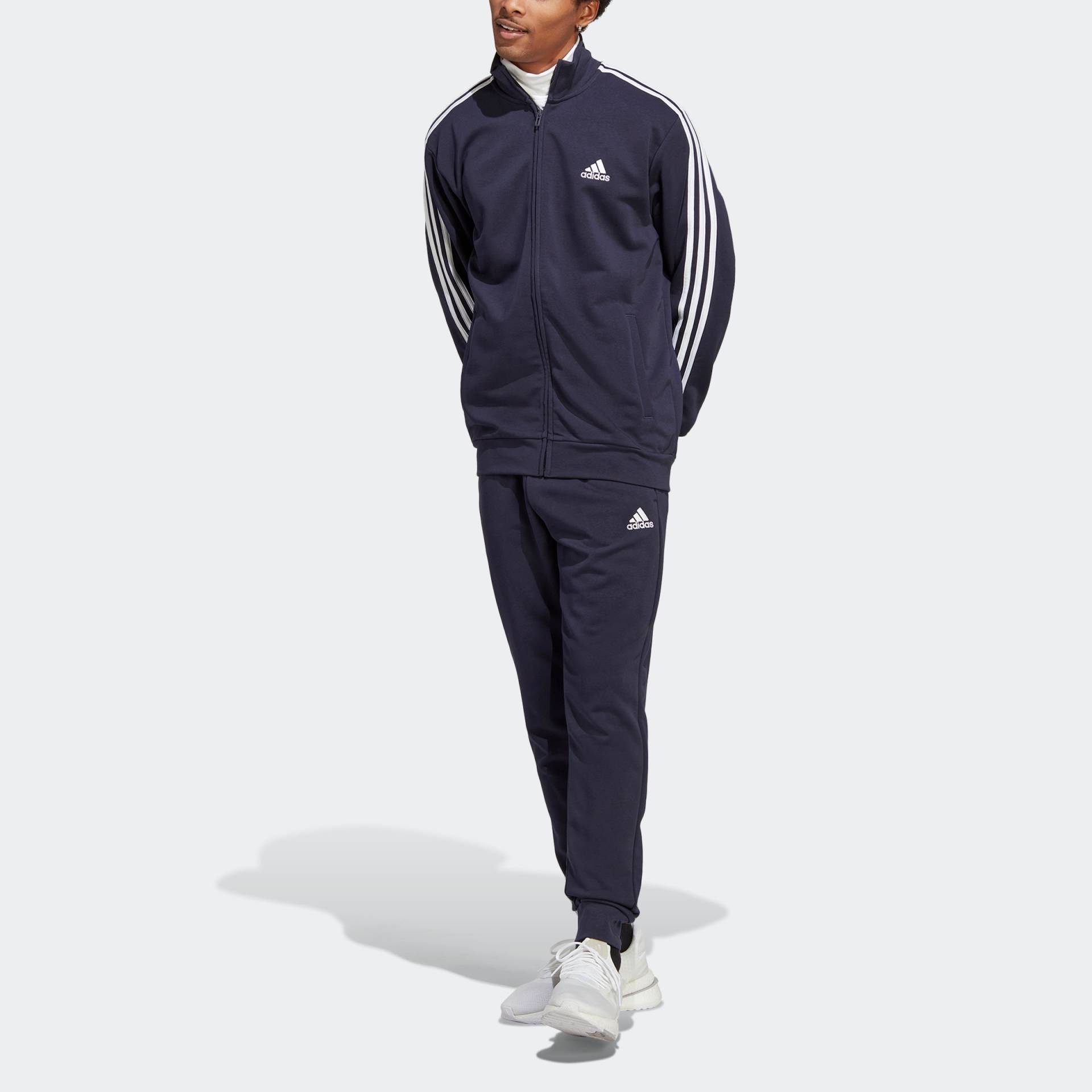 adidas Sportswear Trainingsanzug »BASIC 3-STREIFEN FRENCH TERRY«, (2 tlg.) von adidas Sportswear