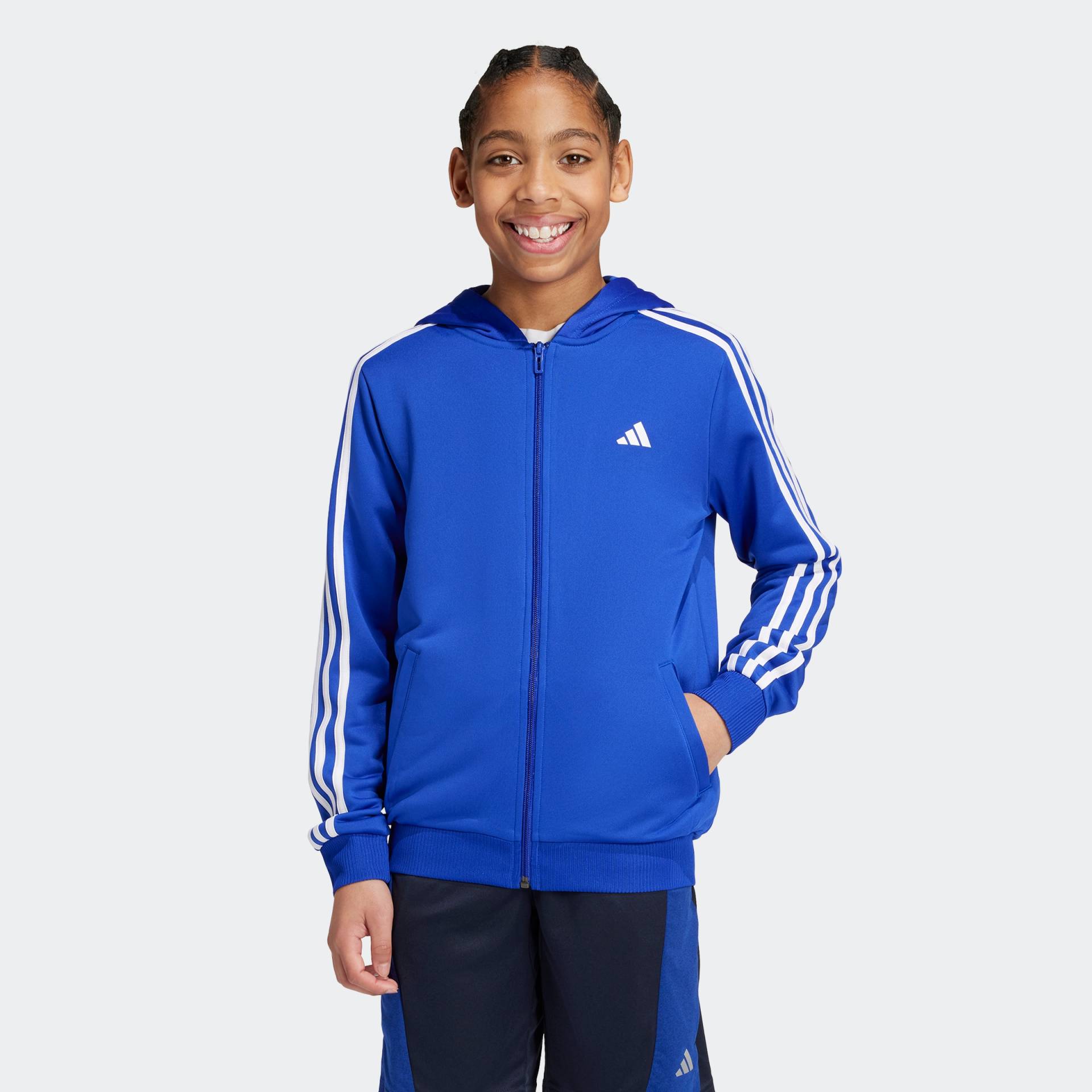 adidas Sportswear Trainingsjacke »TRAIN ESSENTIALS AEROREADY 3STREIFEN REGULARFIT KAPUZENJACKE« von adidas Sportswear