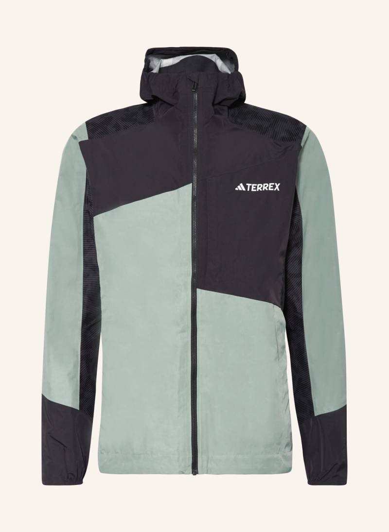 Adidas Terrex Regenjacke Terrex Xperior Hybrid Rain.Rdy gruen von adidas Terrex