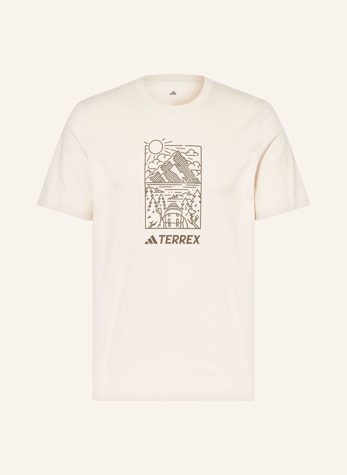 Adidas Terrex T-Shirt Wild beige Adidas Terrex T-Shirt Wild beige von adidas Terrex