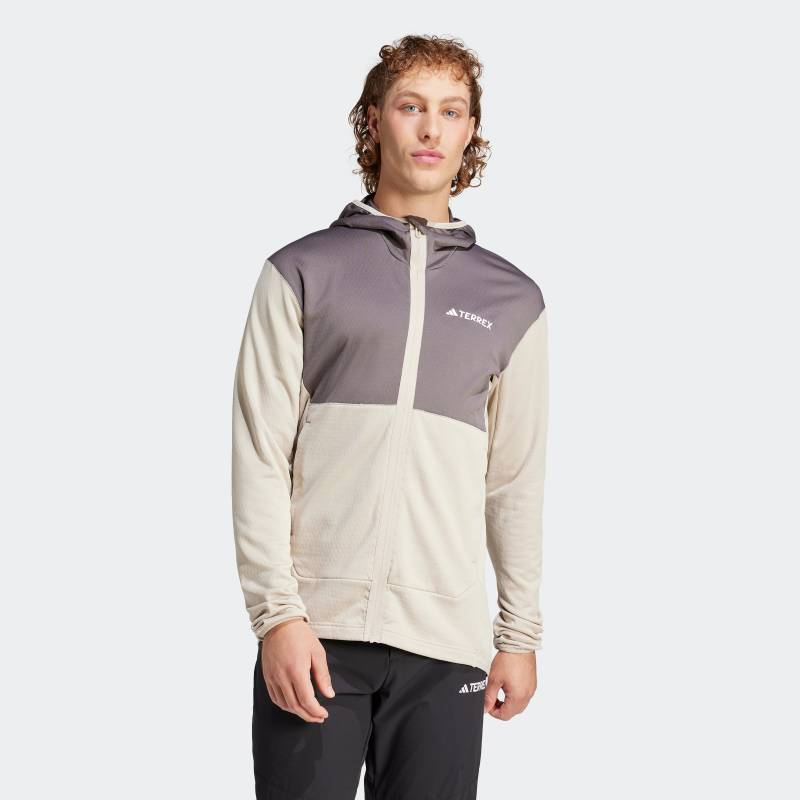 adidas TERREX Outdoorjacke »TERREX XPERIOR LIGHT FLEECE HOODED« von adidas Terrex