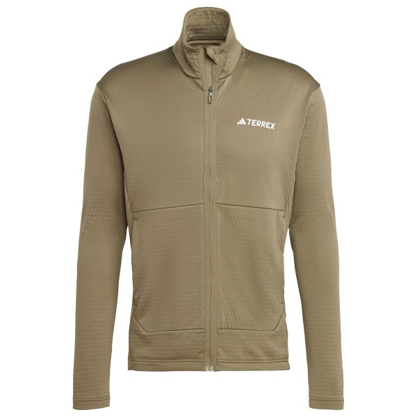 adidas Terrex - Terrex Multi Light Fleece Full Zip Jacket - Fleecejacke Gr XXL beige von adidas Terrex