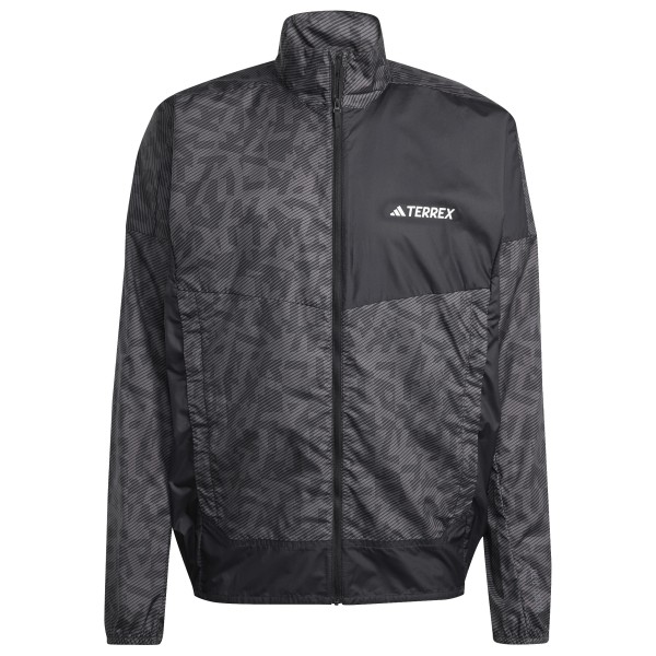 adidas Terrex - Terrex Trail Wind Jacket - Laufjacke Gr L grau von adidas Terrex